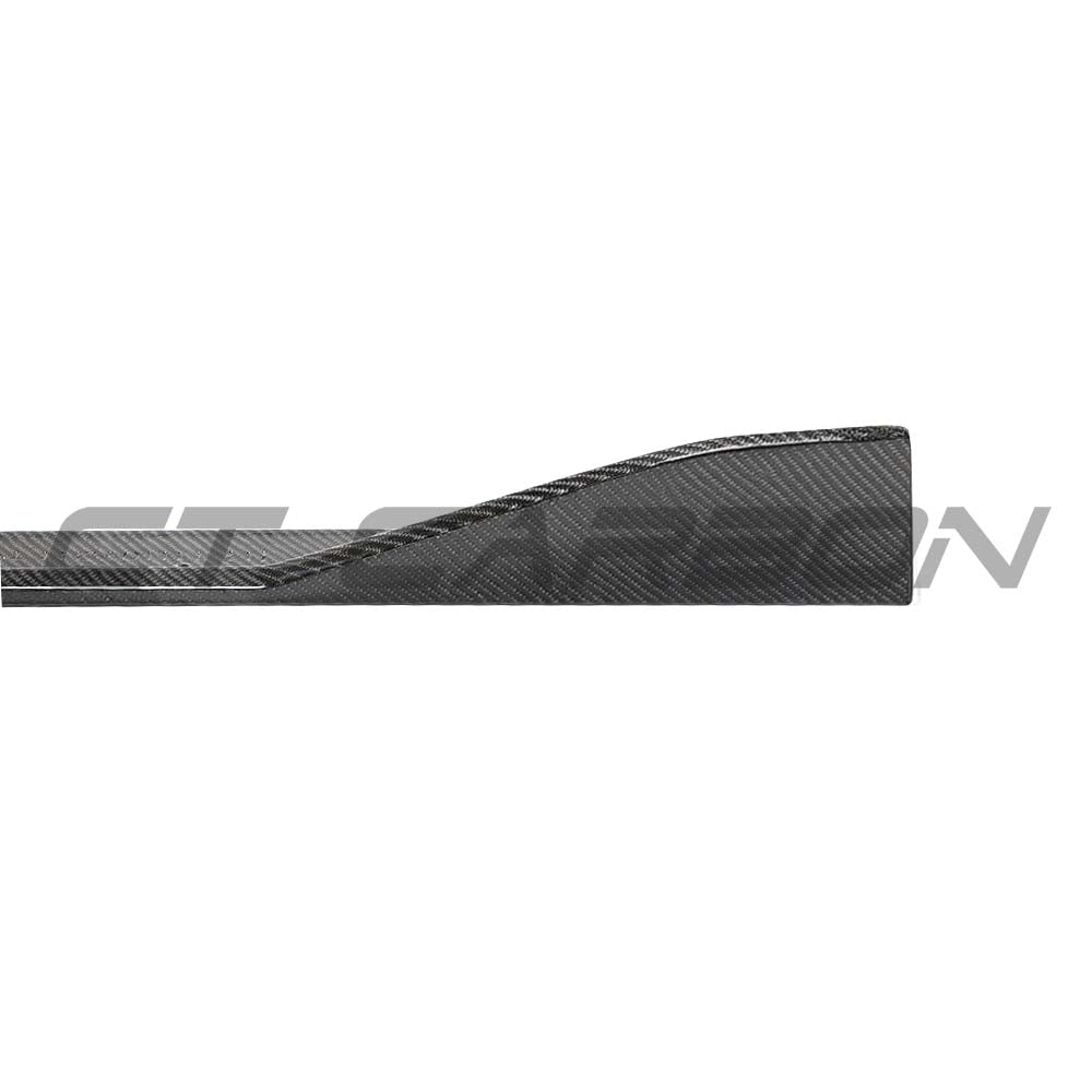 Toyota Supra 2019+ A90 CT Carbon full carbon fibre side skirts, lightweight and sleek, designed for sporty performance.