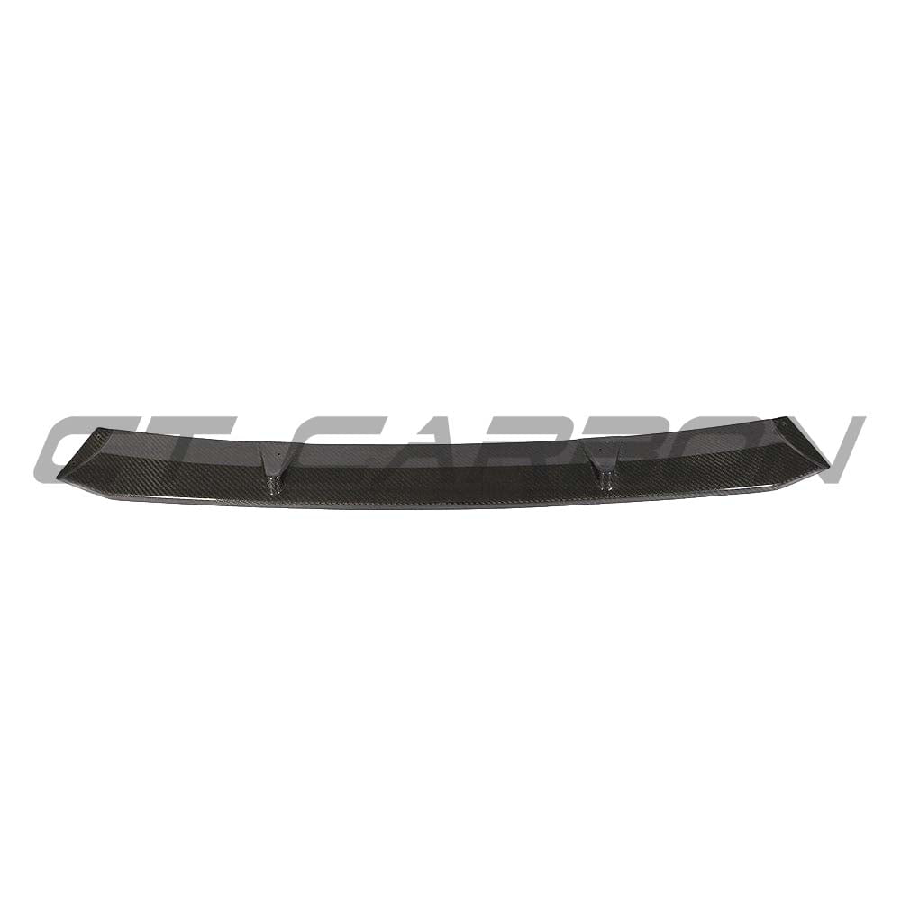 Carbon fiber splitter for Audi A5 S5 B9 (2017-2021) by CT Carbon, showcasing the sleek, aerodynamic automotive accessory.