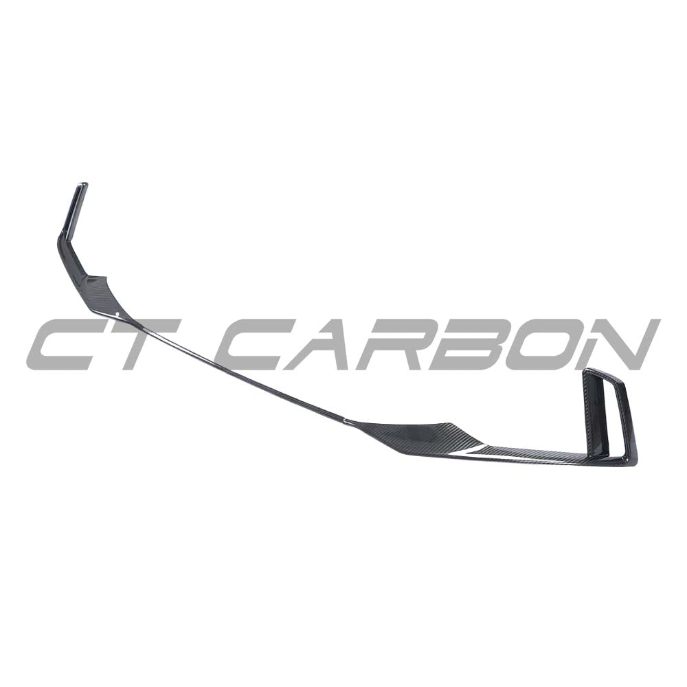 CT Carbon Audi RS3 8V facelift full carbon fiber kit with splitter and bumper trim, showcasing sleek, lightweight aerodynamic design.
