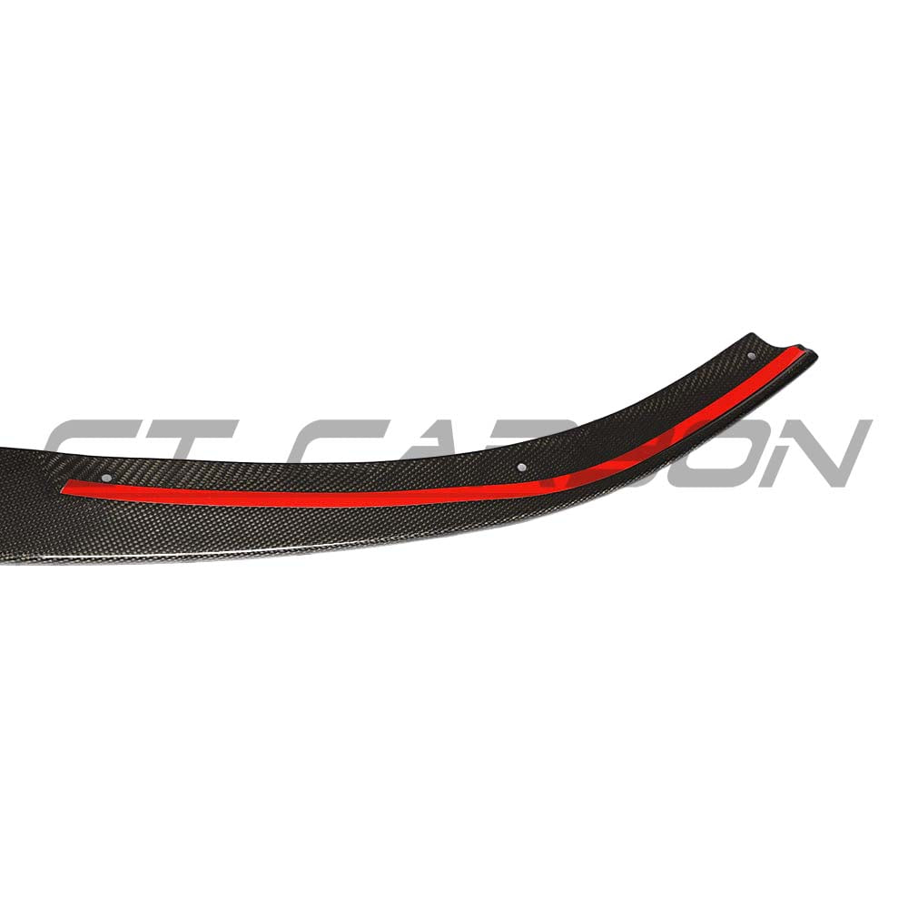 Full carbon fibre kit for Audi RS3 8V saloon by CT Carbon, featuring splitters and side skirts in a detailed automotive design.