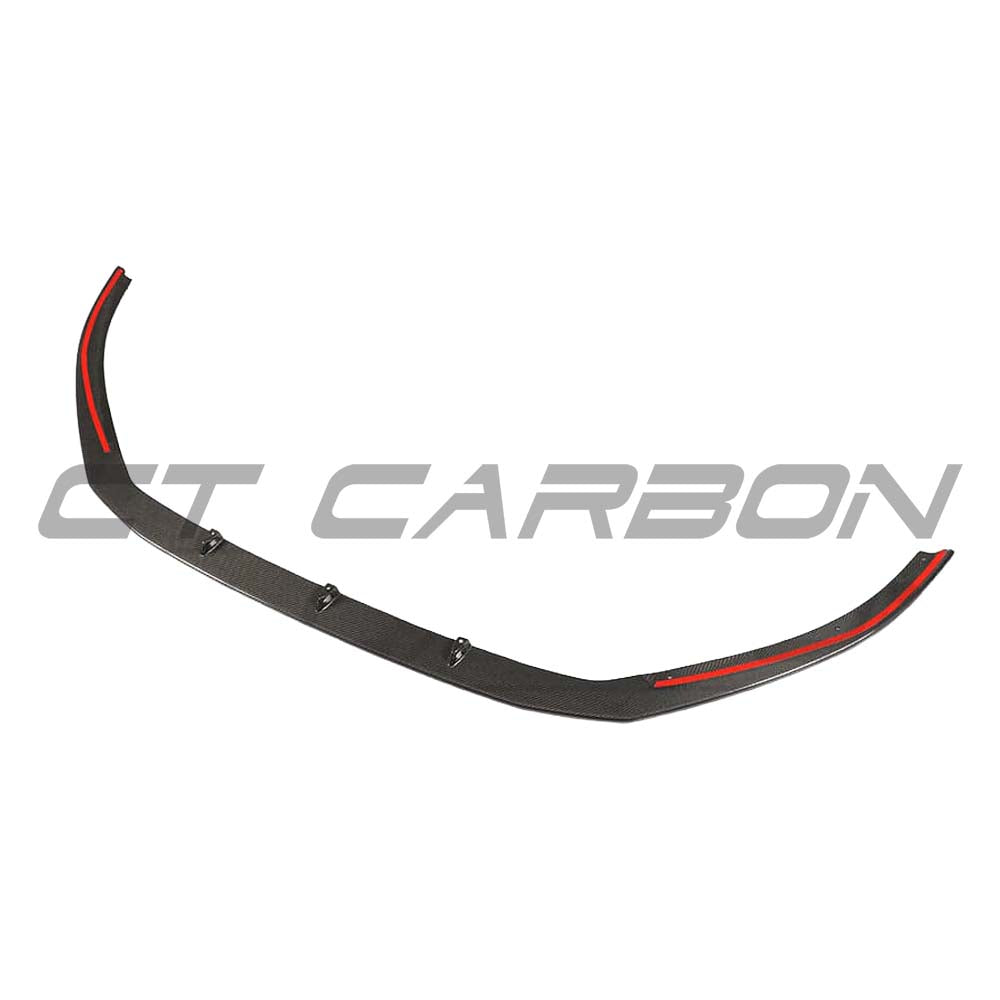 CT Carbon full carbon fiber kit for Audi RS3 8V saloon, including splitter and side skirts, designed for enhanced sporty appearance.