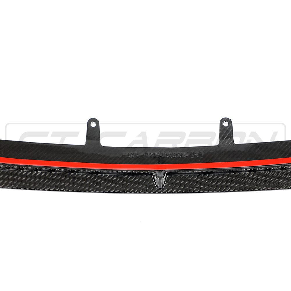BMW F90 M5 2017+ CT Carbon middle splitter, lightweight carbon fibre car splitter for enhanced aerodynamics and sporty look.