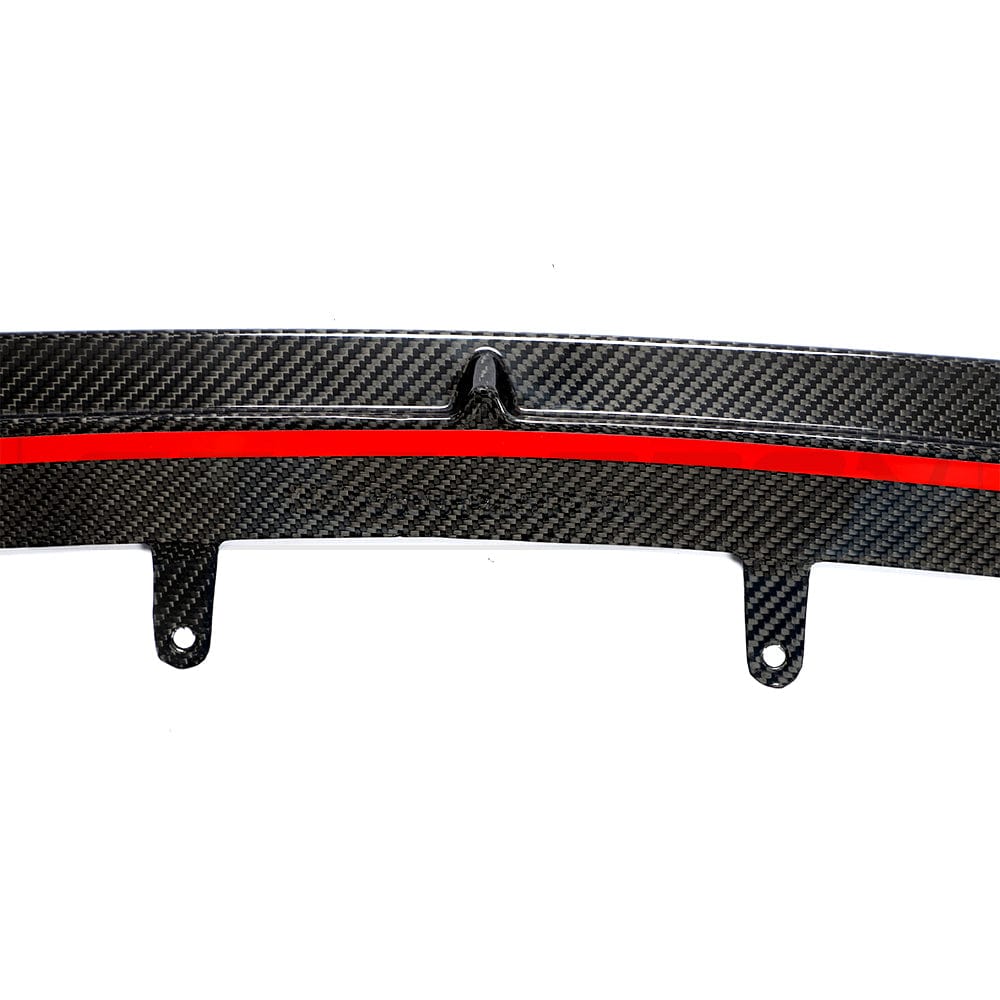 BMW F90 M5 2017+ Carbon Fibre Middle Splitter by CT Carbon, showcasing sleek aerodynamic design and high-quality carbon fibre material.