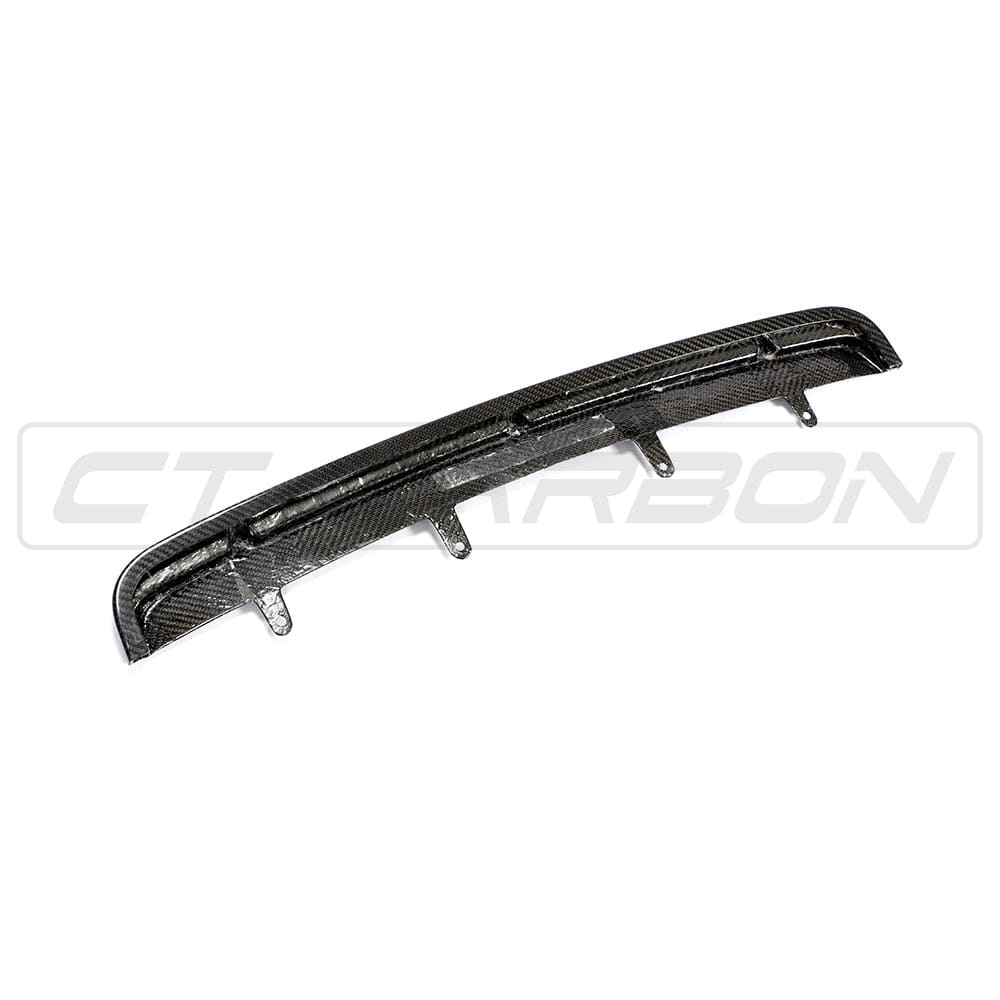BMW F90 M5 2017+ Carbon Fibre Middle Splitter by CT Carbon, showcasing the sleek, aerodynamic splitter with V6 design details.