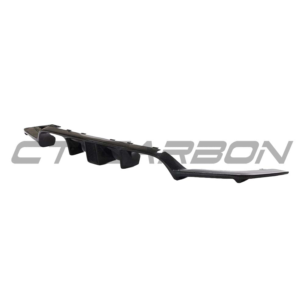 BMW M3 F80 full carbon fibre kit by CT Carbon, including splitter and body panels, showcasing sleek black carbon fiber finish.