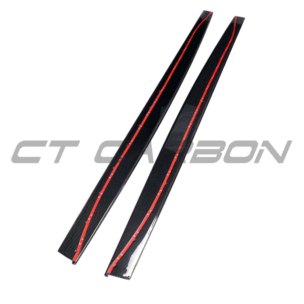 BMW M3 F80 full carbon fibre kit by CT Carbon, including splitter and body panels, showcasing sleek, lightweight carbon fibre components.
