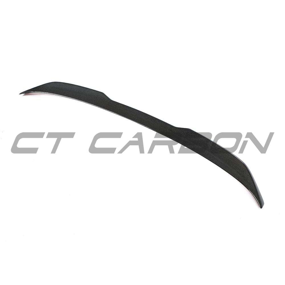 BMW G30 5 Series carbon fibre kit by CT Carbon, featuring a splitter and spoiler with MP style design, for 2016-2023 models.