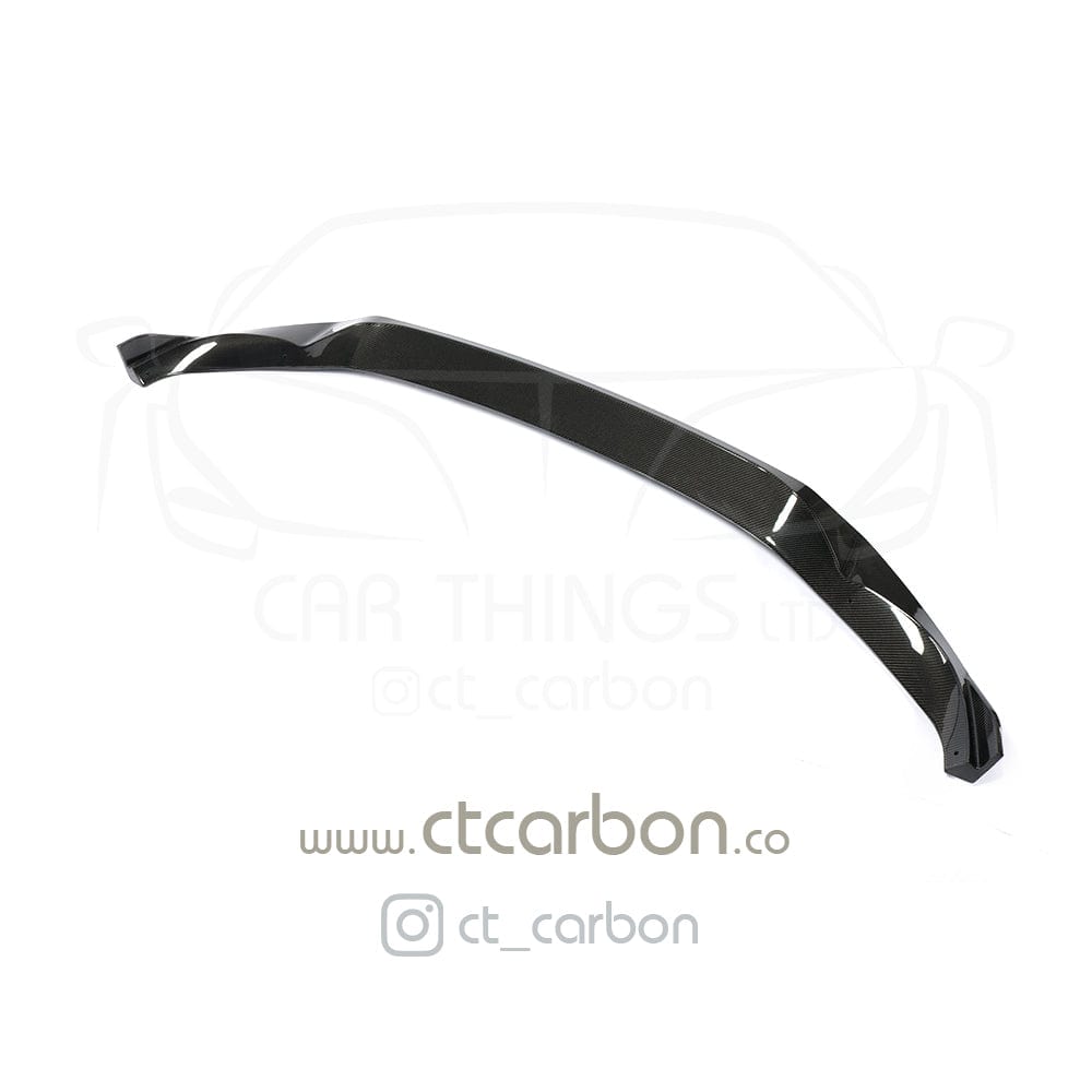 BMW X5 G05 CT Design carbon fibre splitter, lightweight and aerodynamic, installed on the front of the luxury SUV.