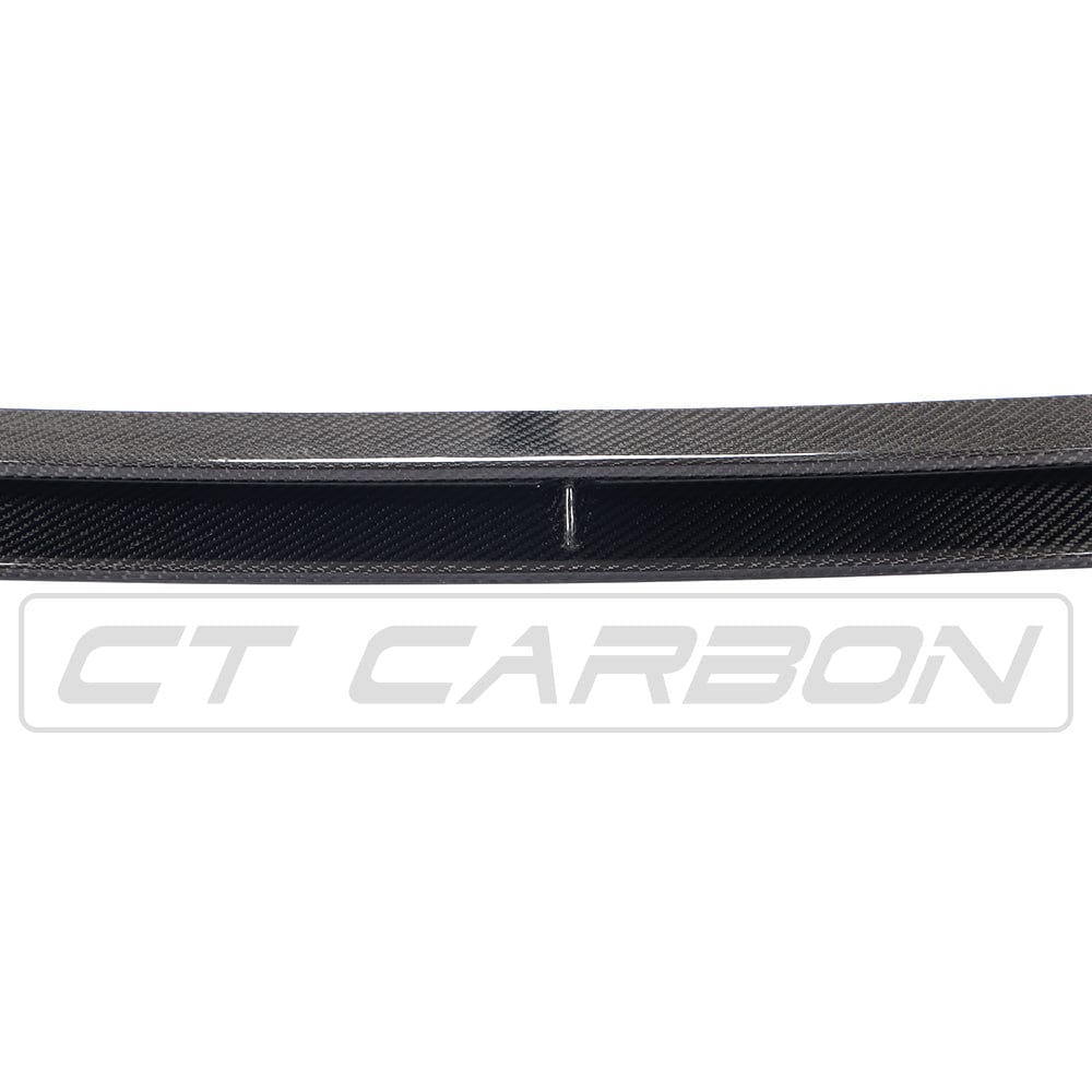 CT Carbon Mercedes C43 and C-Class W205 facelift carbon fiber splitter mounted on the front bumper.