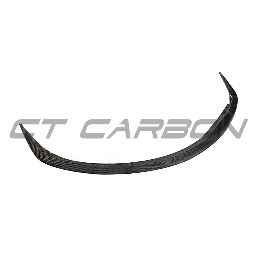 Carbon fibre splitter for Toyota Supra 2019+ A90 by CT Carbon, showing the sleek, aerodynamic front splitter design.