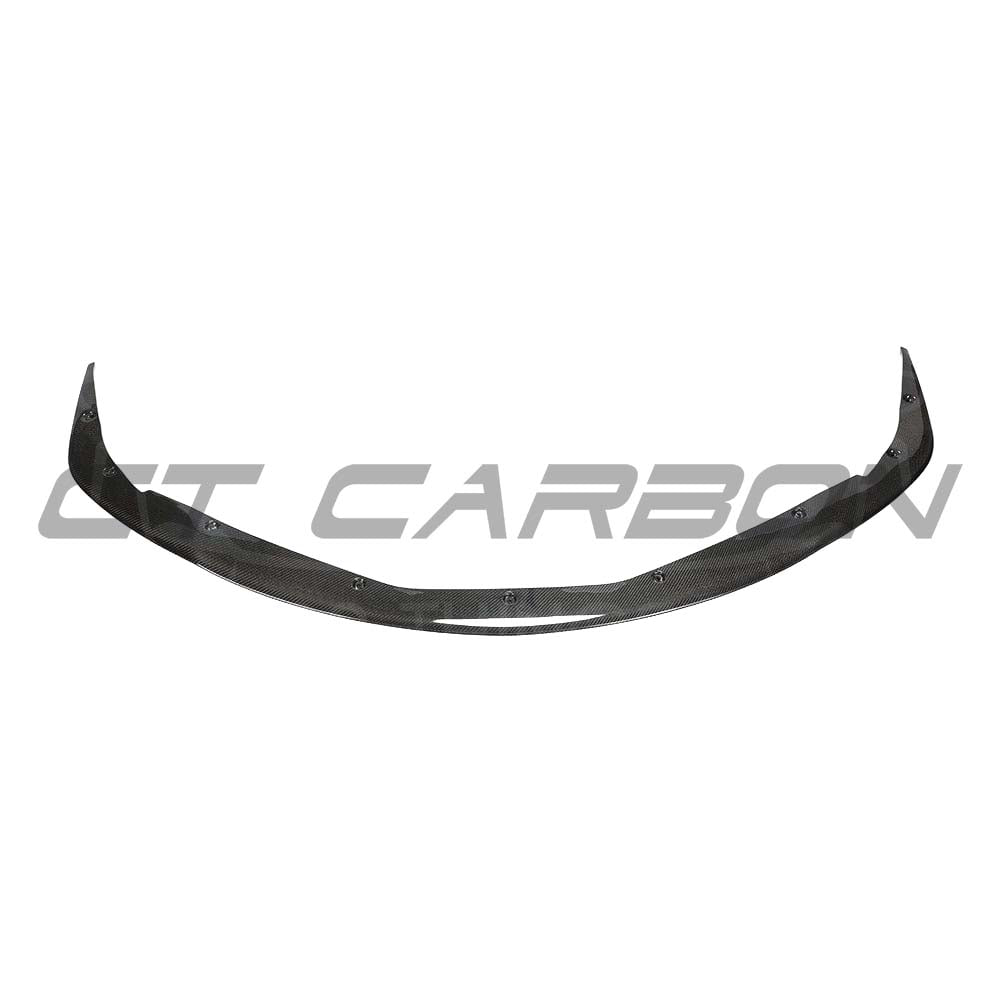 Toyota Supra 2019+ A90 CT Carbon full carbon fibre kit installed on front splitter and body panels, showcasing sleek black carbon fibre.