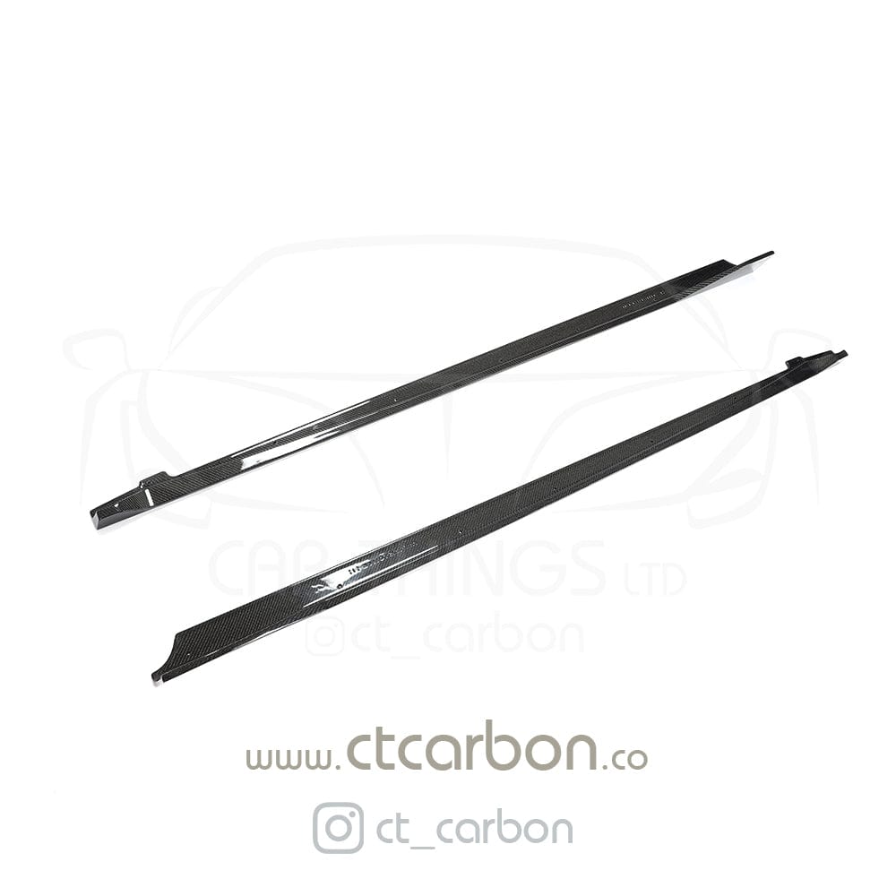 Full view of the CT Carbon Toyota Supra A90 2019+ full carbon fibre kit, showcasing the sleek, lightweight carbon fiber design.