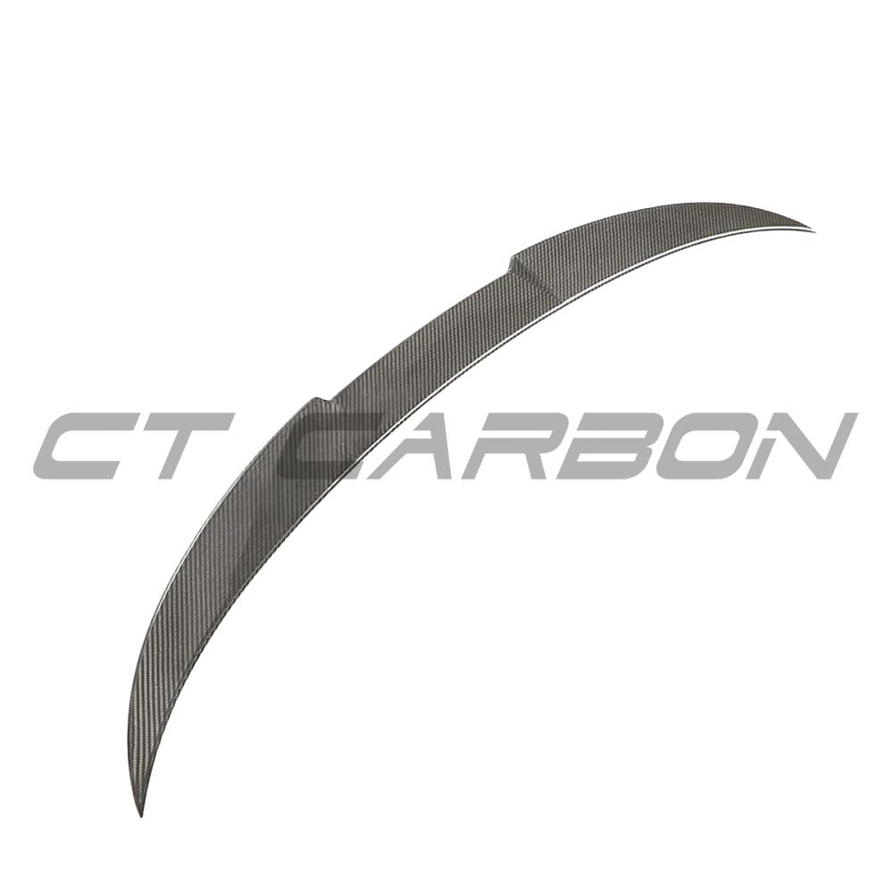 BMW G23 4 Series Convertible carbon fiber kit with sleek spoiler from CT Carbon, showcasing lightweight, high-performance car accessories.