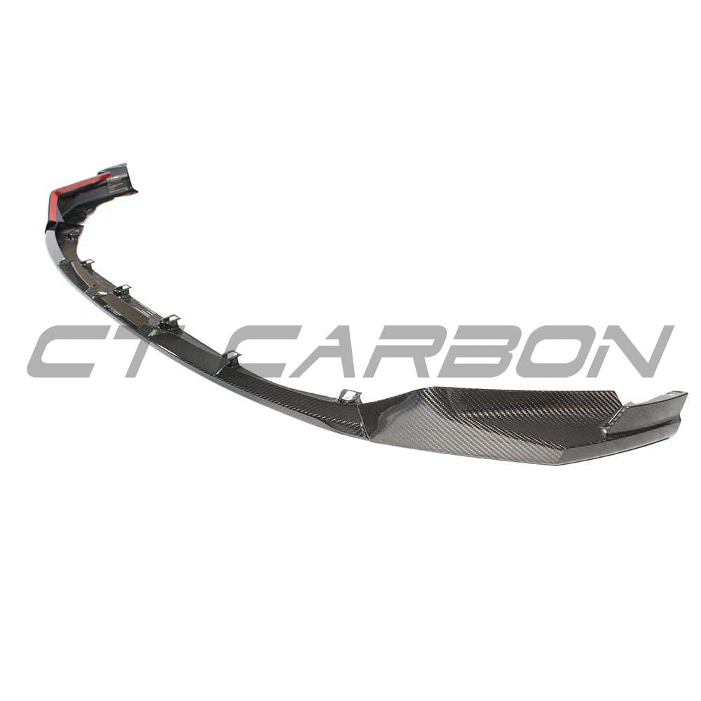 BMW G81 M3 Touring 2022+ CT Carbon full carbon fibre kit with splitter, shown on vehicle with detailed carbon fiber finish.