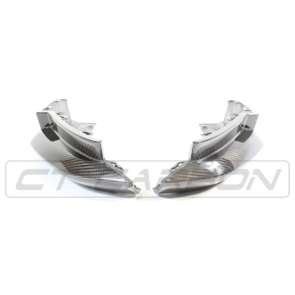 BMW M4 G82/G83 Carbon Fibre Rear Bumper Corners by CT Carbon, OEM-style car accessories for enhanced sport performance.
