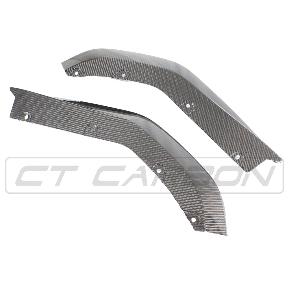 BMW M4 G82/G83 Carbon Fibre Rear Bumper Corners by CT Carbon, OEM-style accessories for enhanced vehicle appearance.