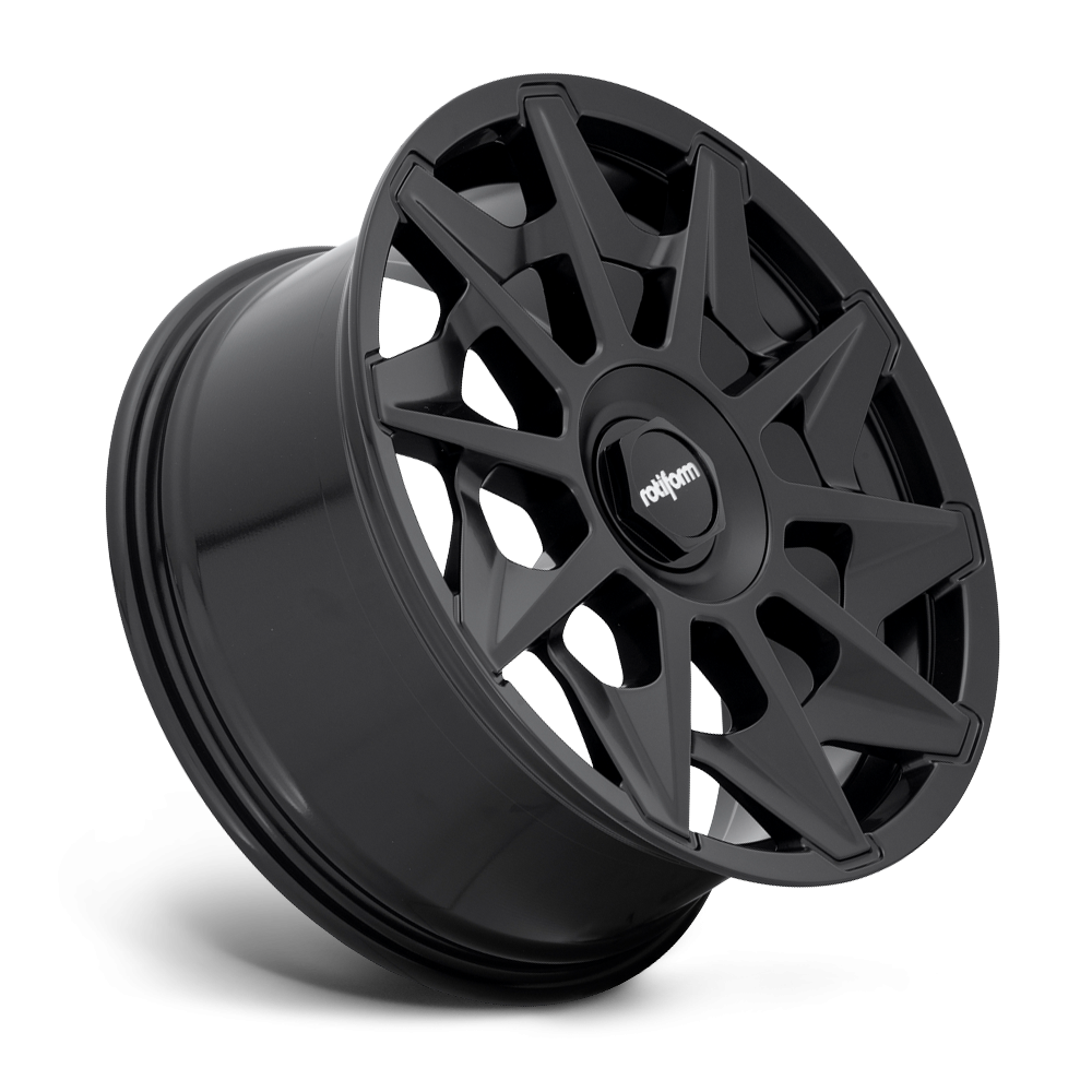 Rotiform CVT black, matte anthracite, and silver wheels showcasing sleek alloy design with multi-spoke pattern.