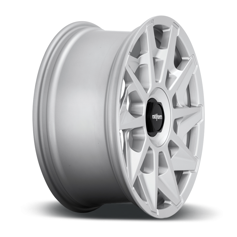 Rotiform CVT wheels in black, matte anthracite, and silver finish, featuring a stylish multi-spoke design for a modern look.
