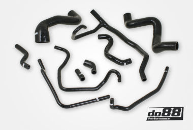 DO88 Porsche 968 3.0 Coolant Hose Kit - Black