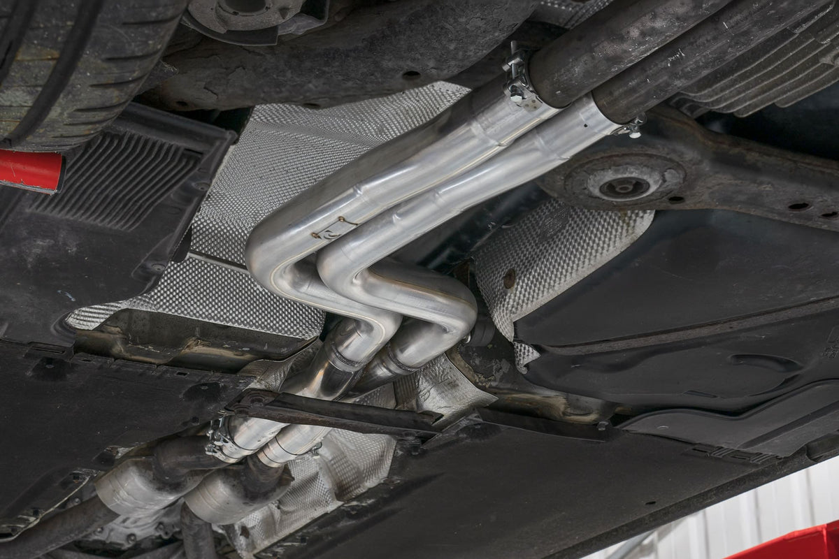 Scorpion Audi S4 B8/8.5 3.0 TFSI V6 quattro centre silencer delete pipe with X-pipe for sporty exhaust sound.