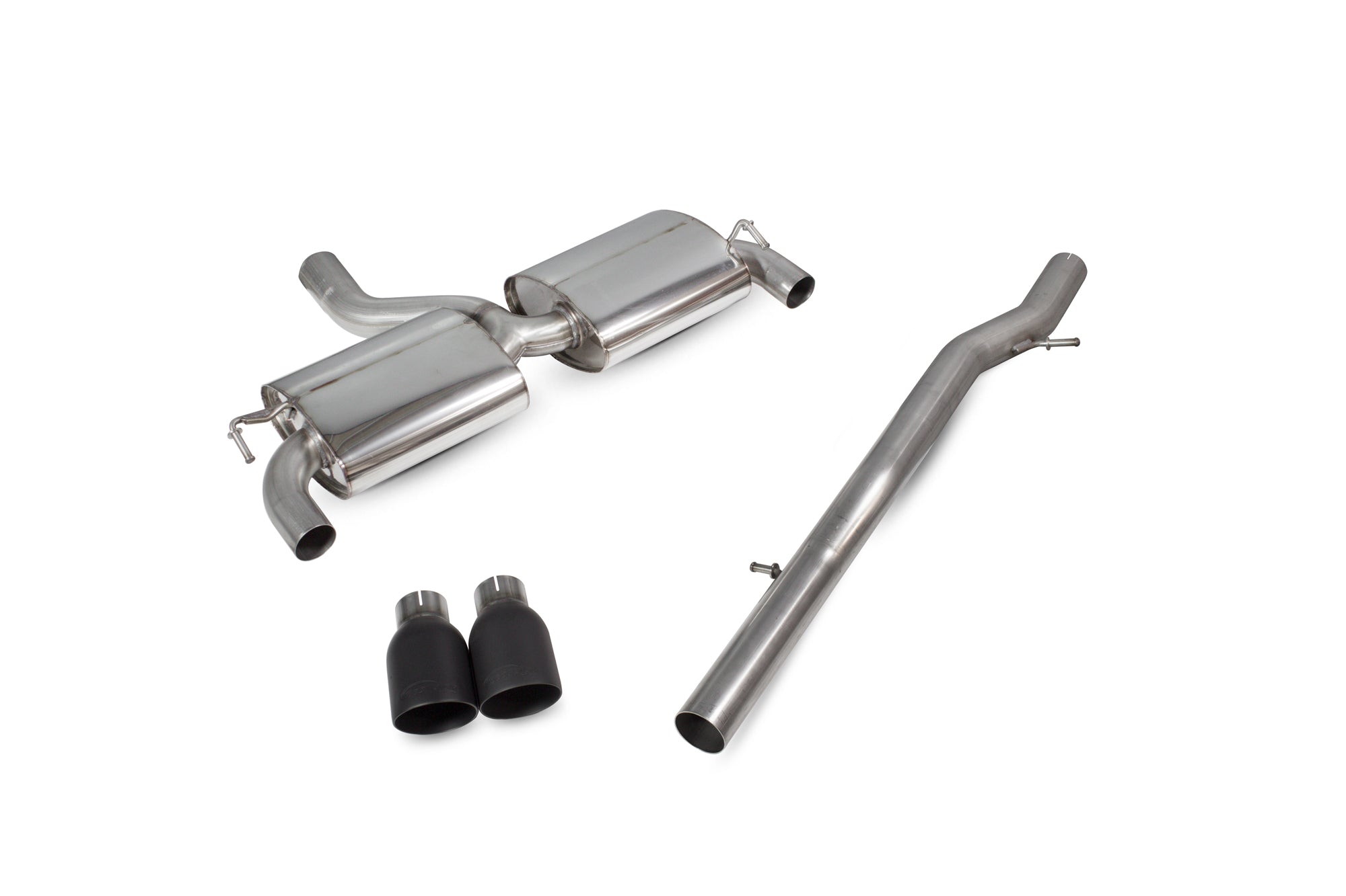 Scorpion Volkswagen Golf Mk4 R32 Non-Res Cat-Back Exhaust - rear detail view