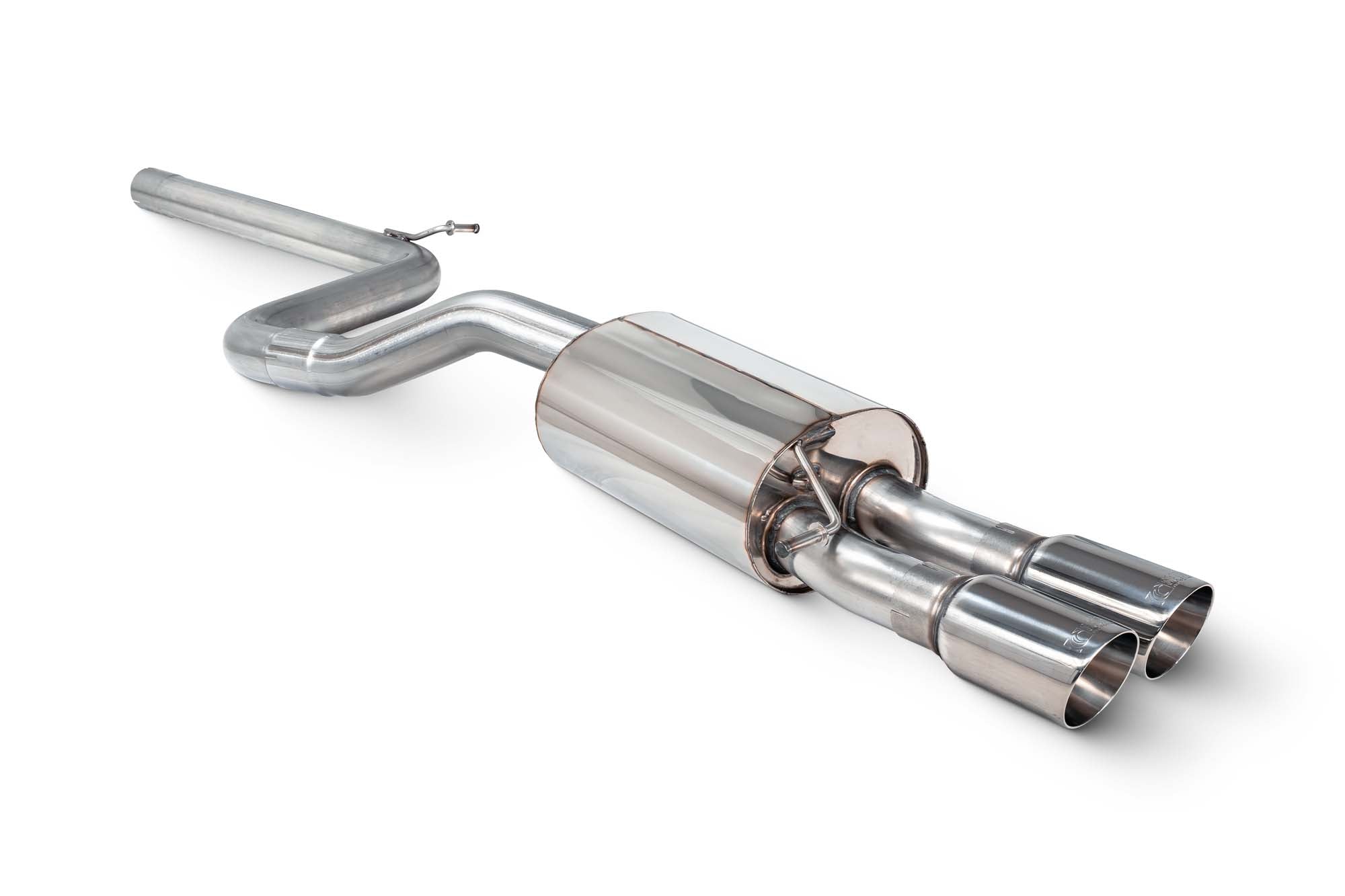 Scorpion Volkswagen Polo GTI AW (Facelift) GPF Model Non-Res GPF-Back Exhaust - product view - Polished Daytona 90mm