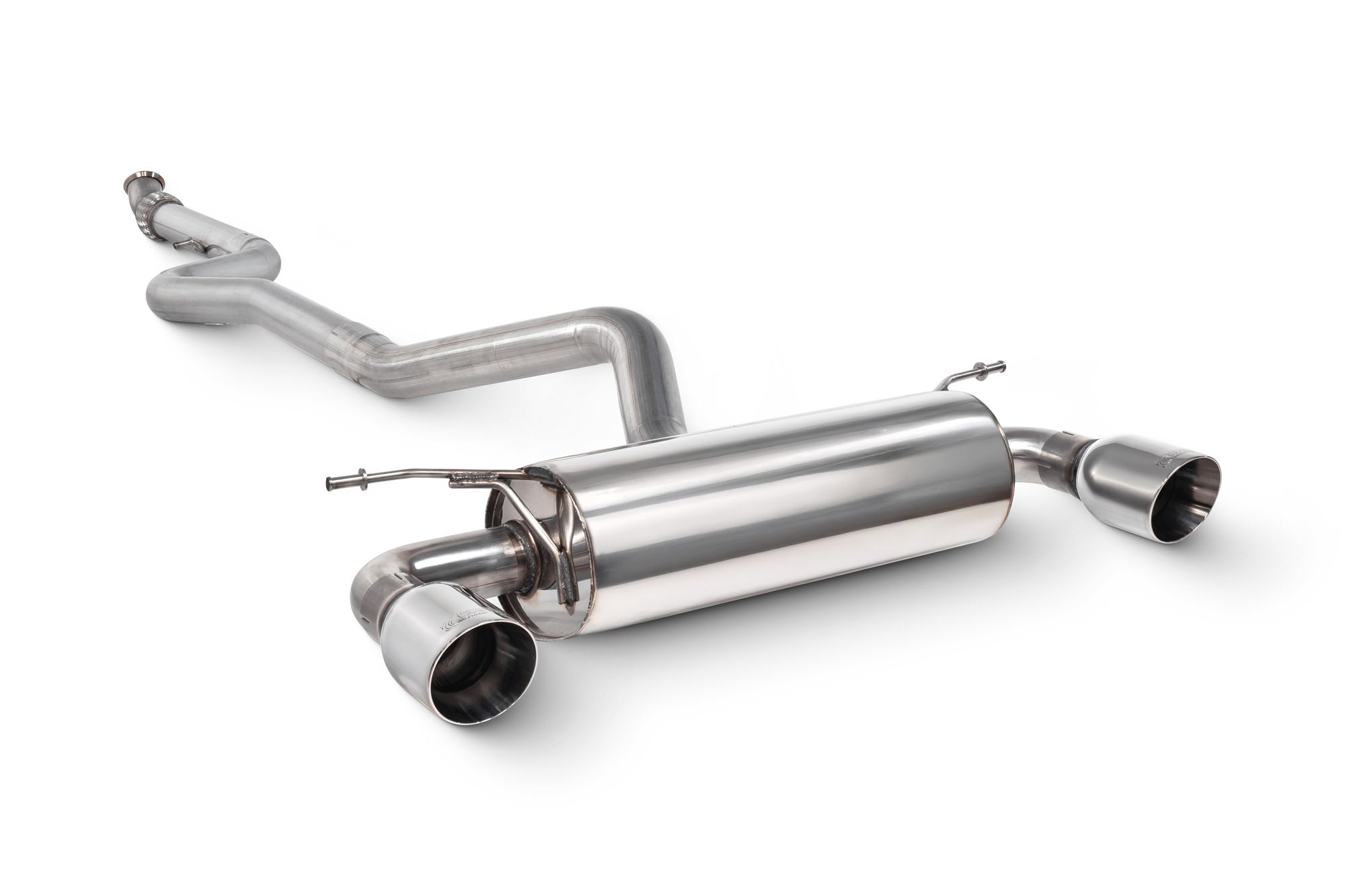 Scorpion BMW M235i F22 Non-Res Cat-Back Exhaust - product view - Polished Daytona 100mm