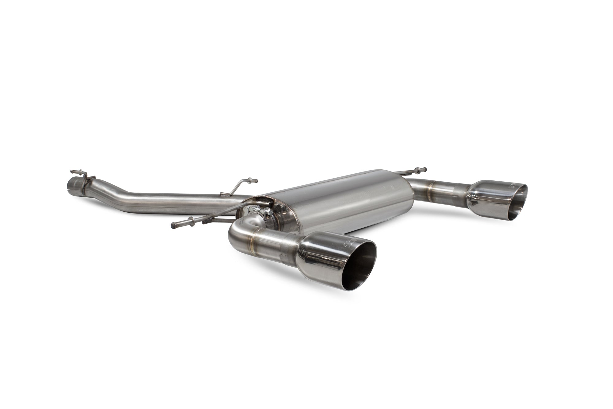 Scorpion Audi TT Mk3 MK3 2.0 Non-Res Cat-Back Exhaust - rear detail view
