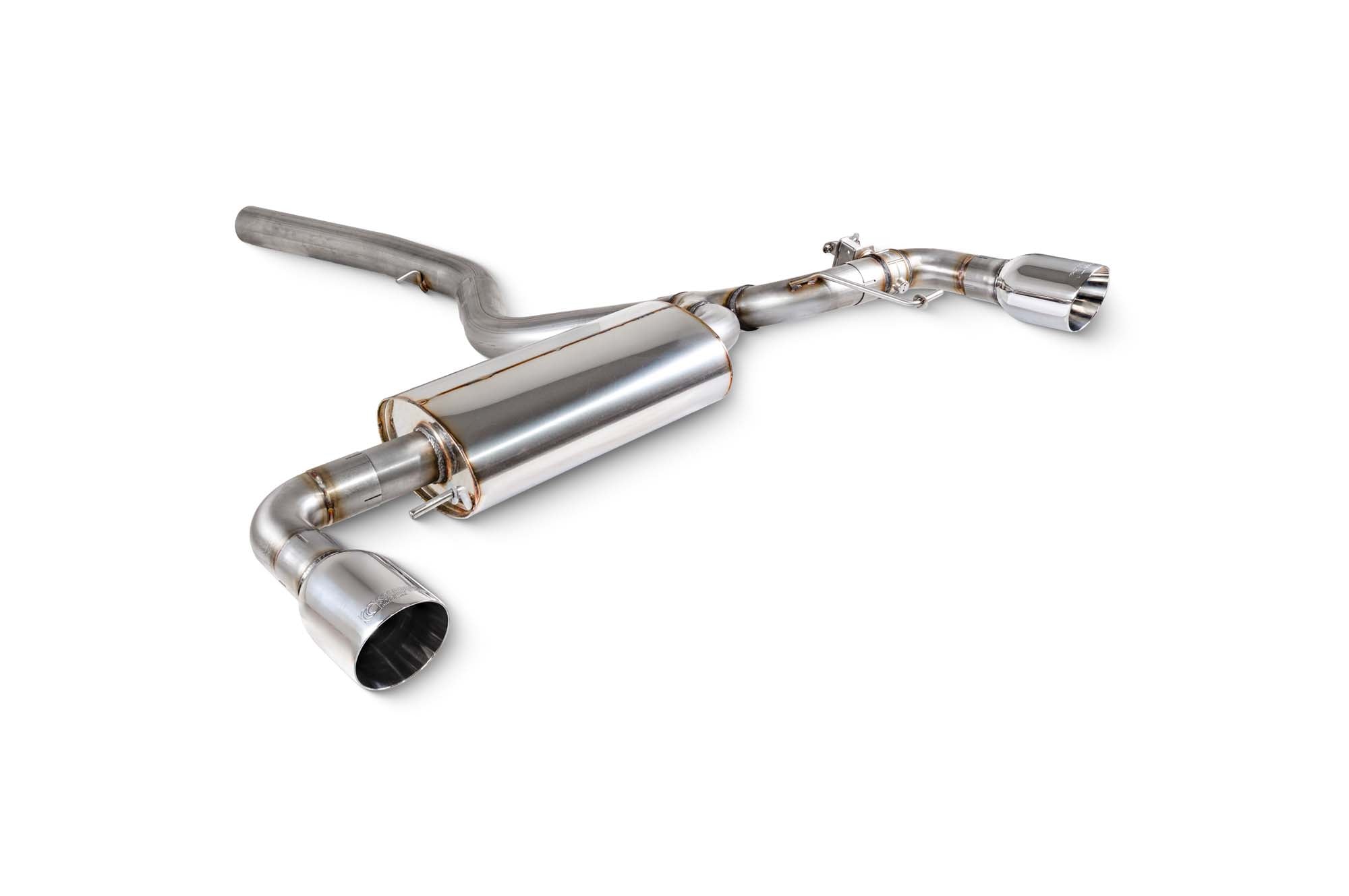 Scorpion BMW G20 G21 330i Saloon & Touring GPF-Back Exhaust - product view - Polished Daytona 100mm