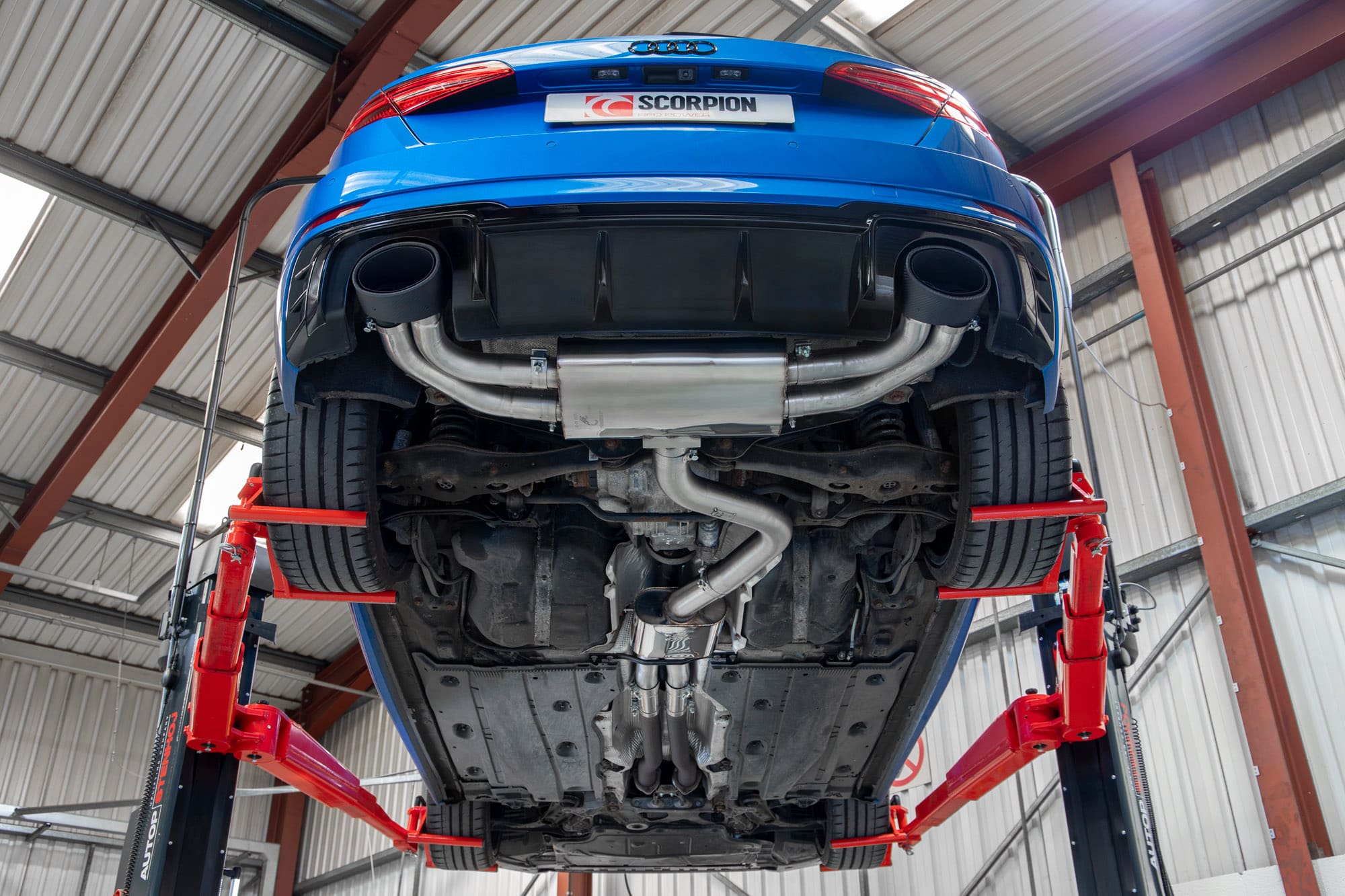 Scorpion Audi RS3 8V Resonated GPF-Back Exhaust - kit view