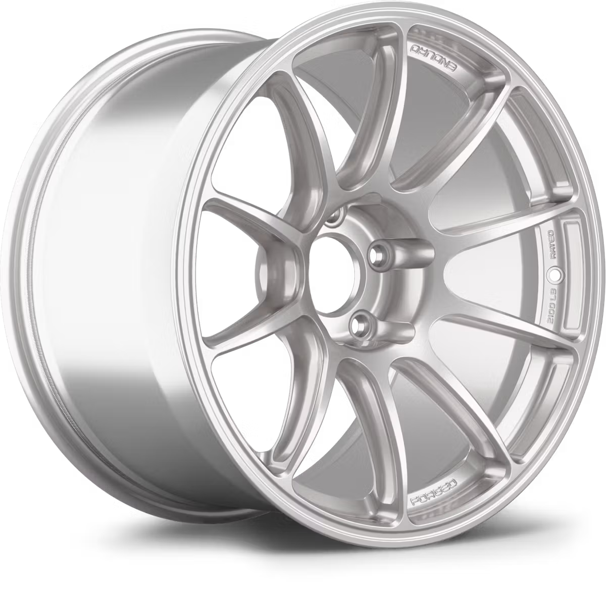Apex SM-10RE forged alloy wheels with a sleek multi-spoke design, shown in a close-up view highlighting the wheel's finish and details.