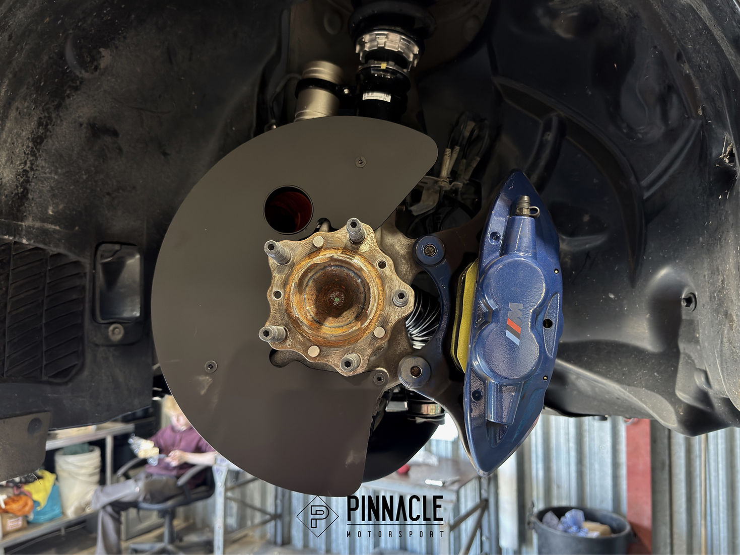 Sprogley Motorsport Pinnacle Complete Lower Arm Brake Cooling Kit for BMW F8X, featuring high-performance brake ducts.