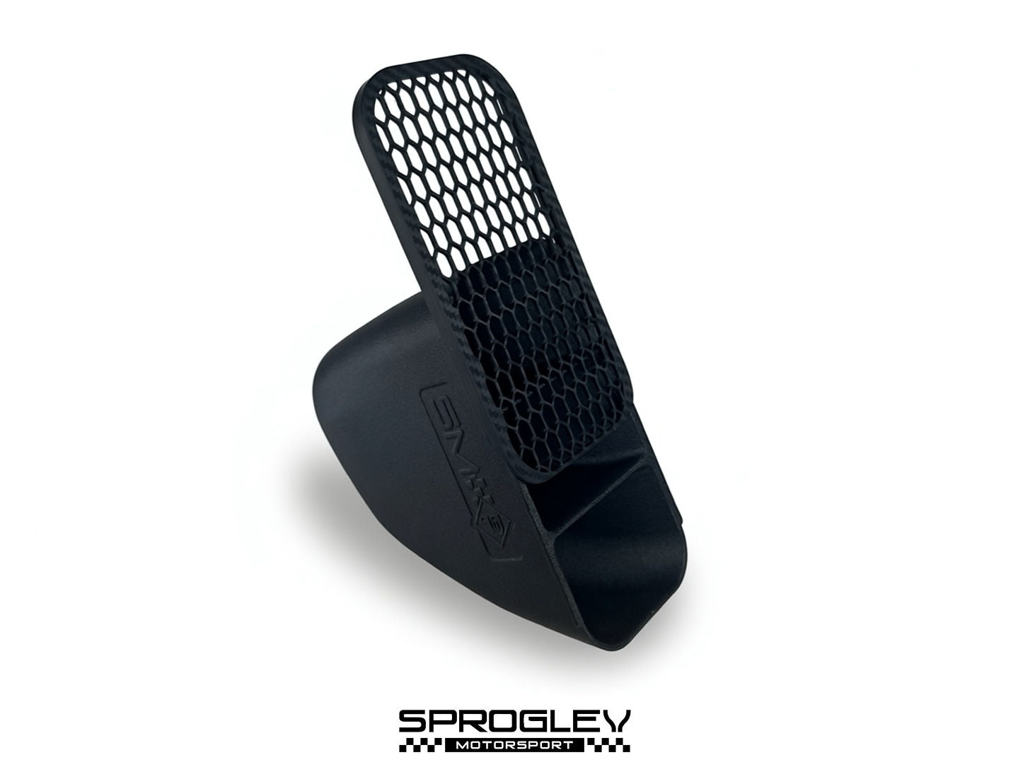 Sprogley Motorsport BMW F8X brake ducts from the Pinnacle Complete Lower Arm Brake Cooling Kit, showing aerodynamic duct design.