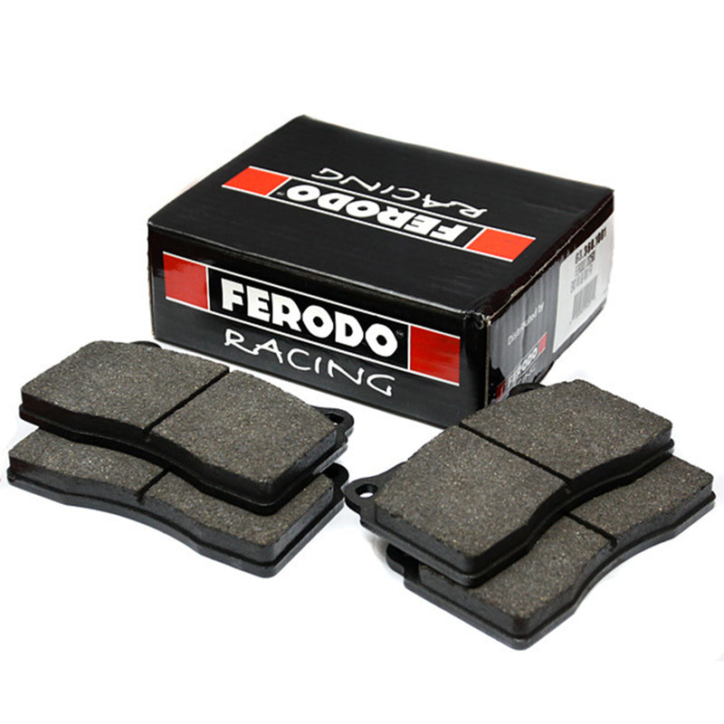 Ferodo DS2500 brake pads for C7 RS6 and RS7, showing high-performance brake pads with metallic backing and friction material.