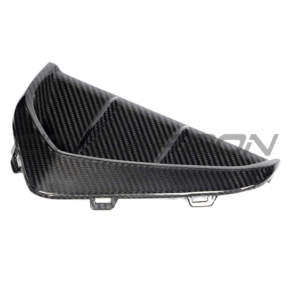 CT Carbon Audi RS3 8Y 2025+ carbon fibre front bumper vents, automotive accessories designed for enhanced performance and style.