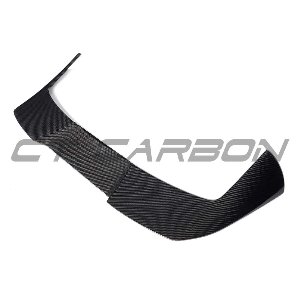 Carbon fiber spoiler for Audi A3/S3/RS3 8Y Sportback, CT Design V2, featuring sleek aerodynamic design and high-quality finish.