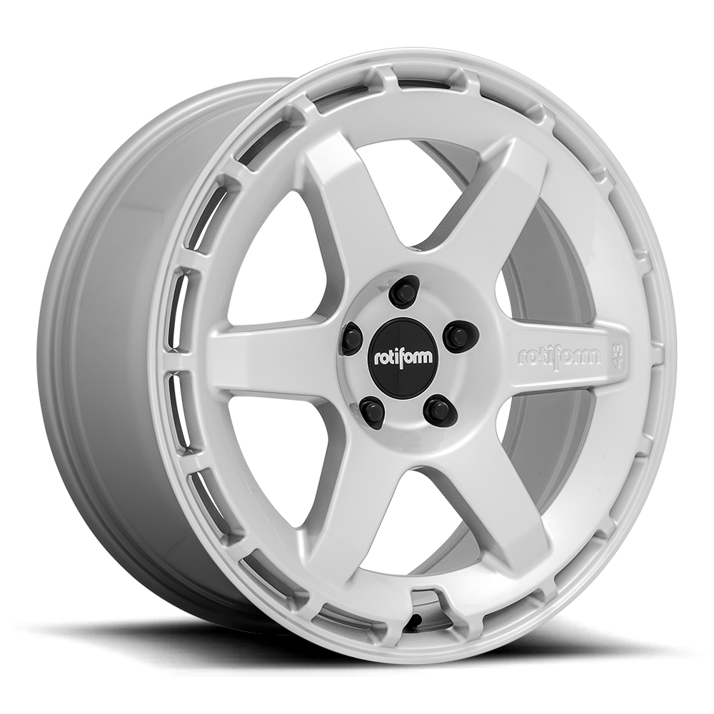 Rotiform KB1 wheels in black, matte anthracite, gloss silver, and white finishes, shown from side view with 19x8 size and 5-lug design.