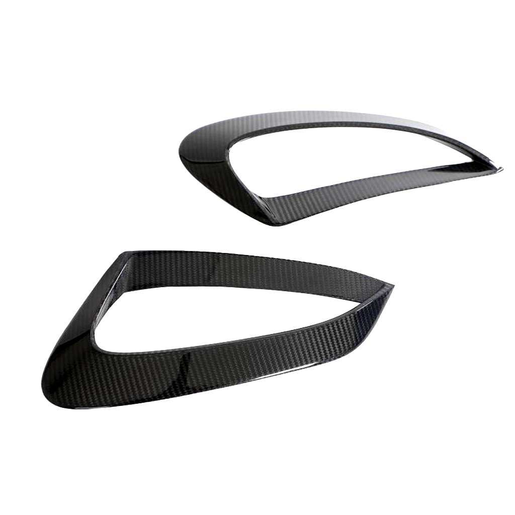 CT Carbon Porsche 911 992 Turbo S 2020+ side fender vents, close-up of black carbon fiber vents on car's side fender.