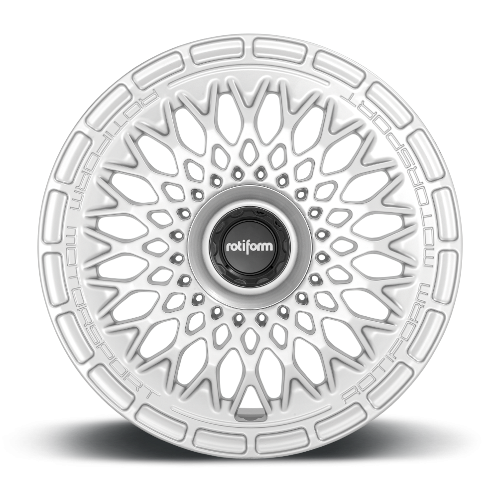 Rotiform LHR-M silver wheel with 19-inch size, 8-inch width, and ET45 offset, featuring a modern face design.