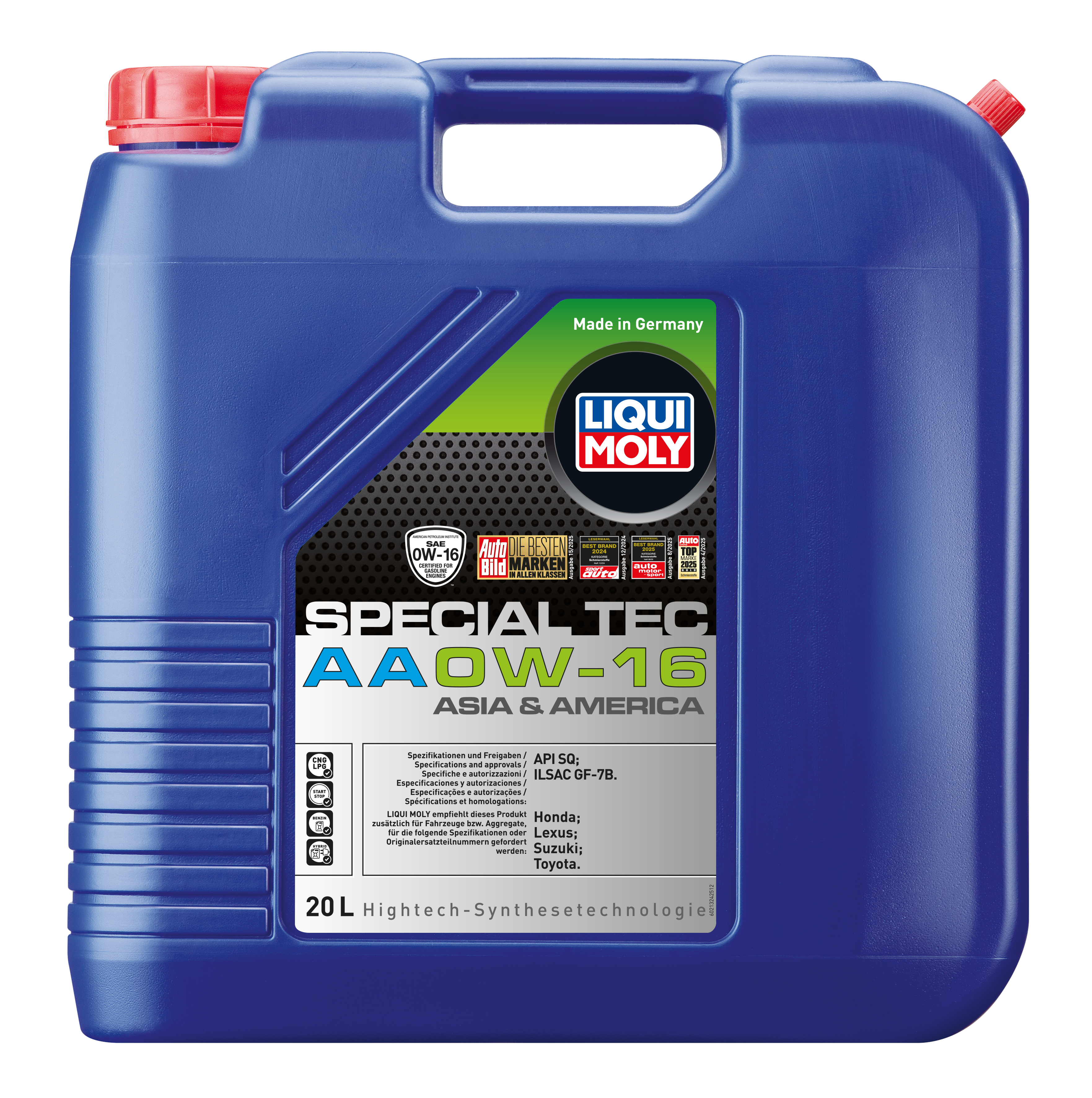 Liqui Moly Special Tec AA Engine Oil 0W-16 - 20 Litres