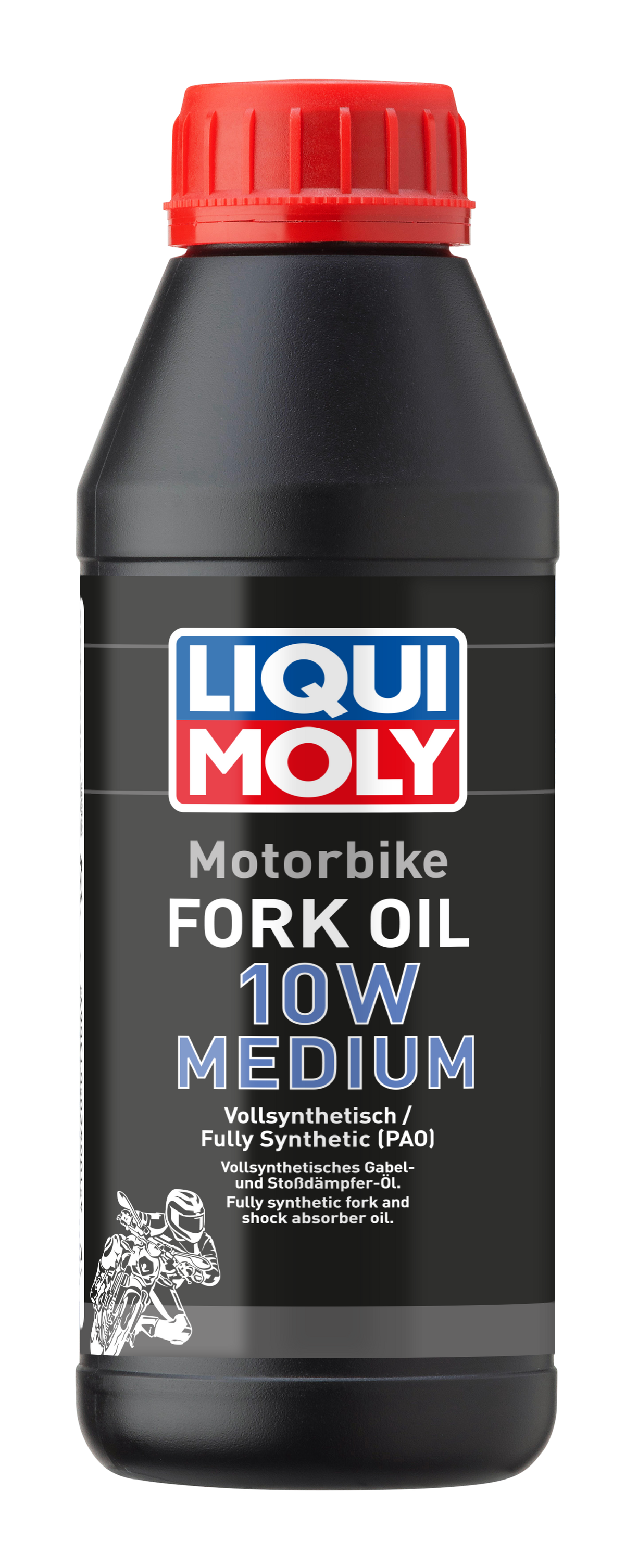 Liqui Moly Motorbike Fork Oil 10W in a container, designed for motorcycle suspension forks to ensure smooth handling and performance.