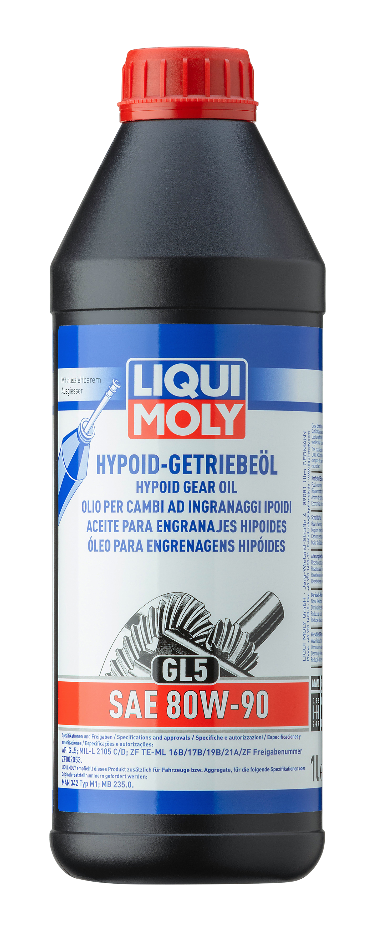 Liqui Moly Hypoid Gear Oil GL5 SAE 80W-90 - 1 Litre