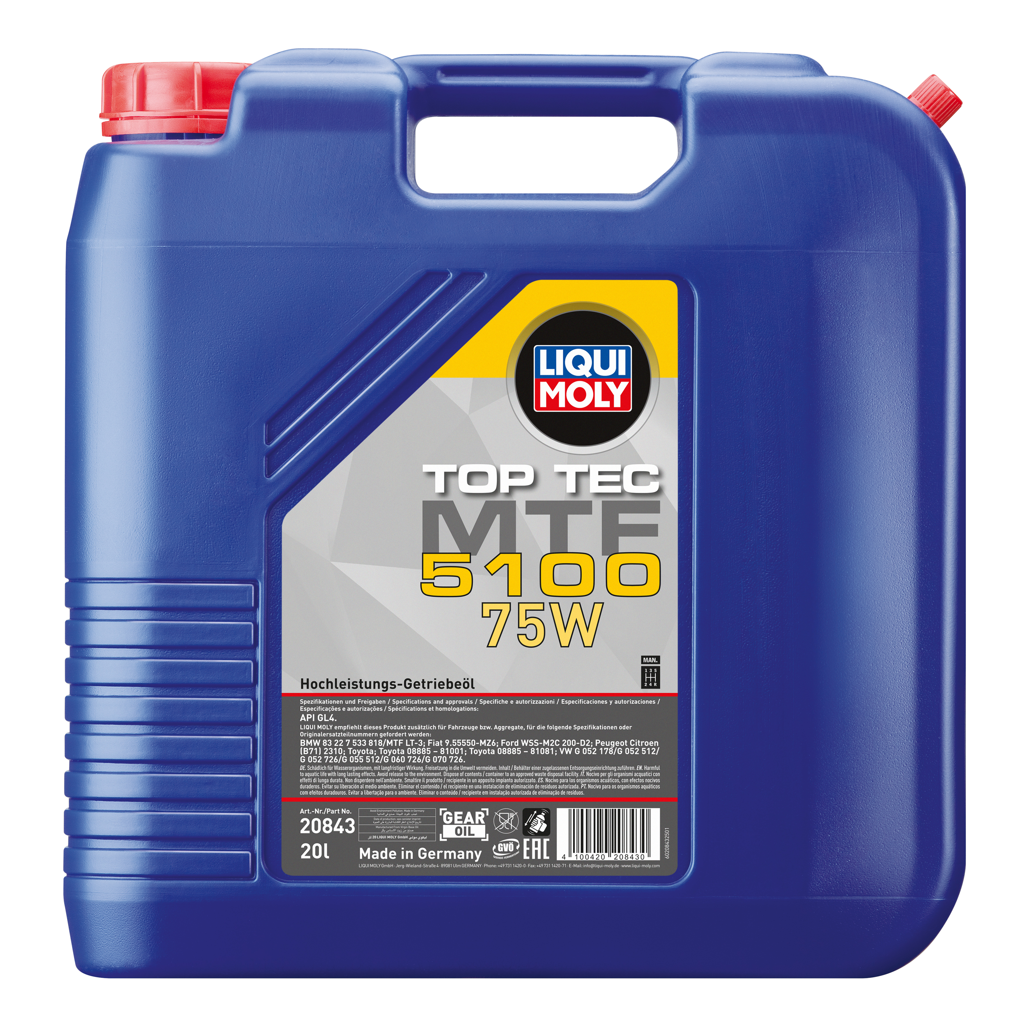 Liqui Moly Top Tec MTF 5100 75W - 20 Litres