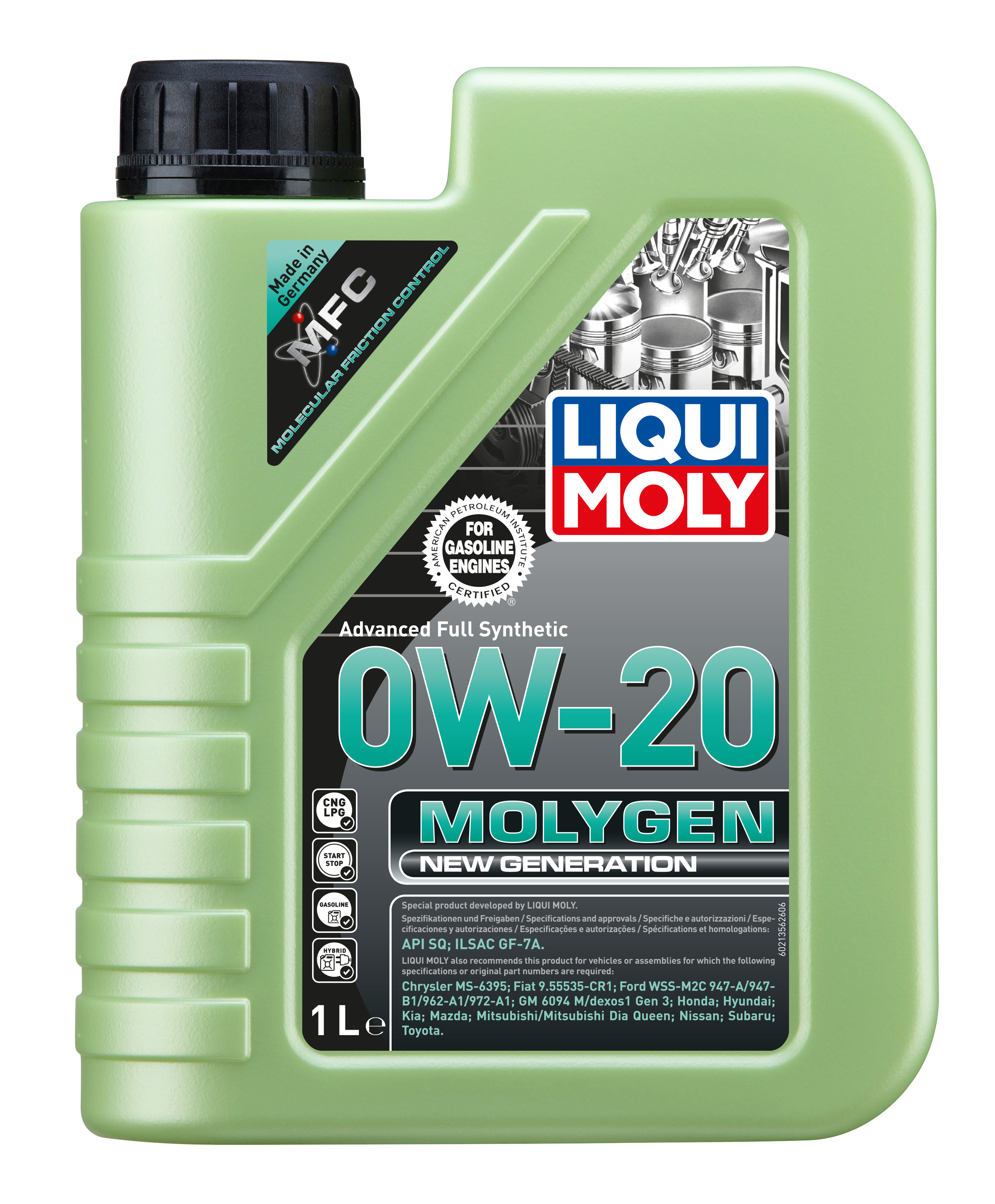 Liqui Moly Molygen New Generation Engine Oil 0W-20 - 1 Litre