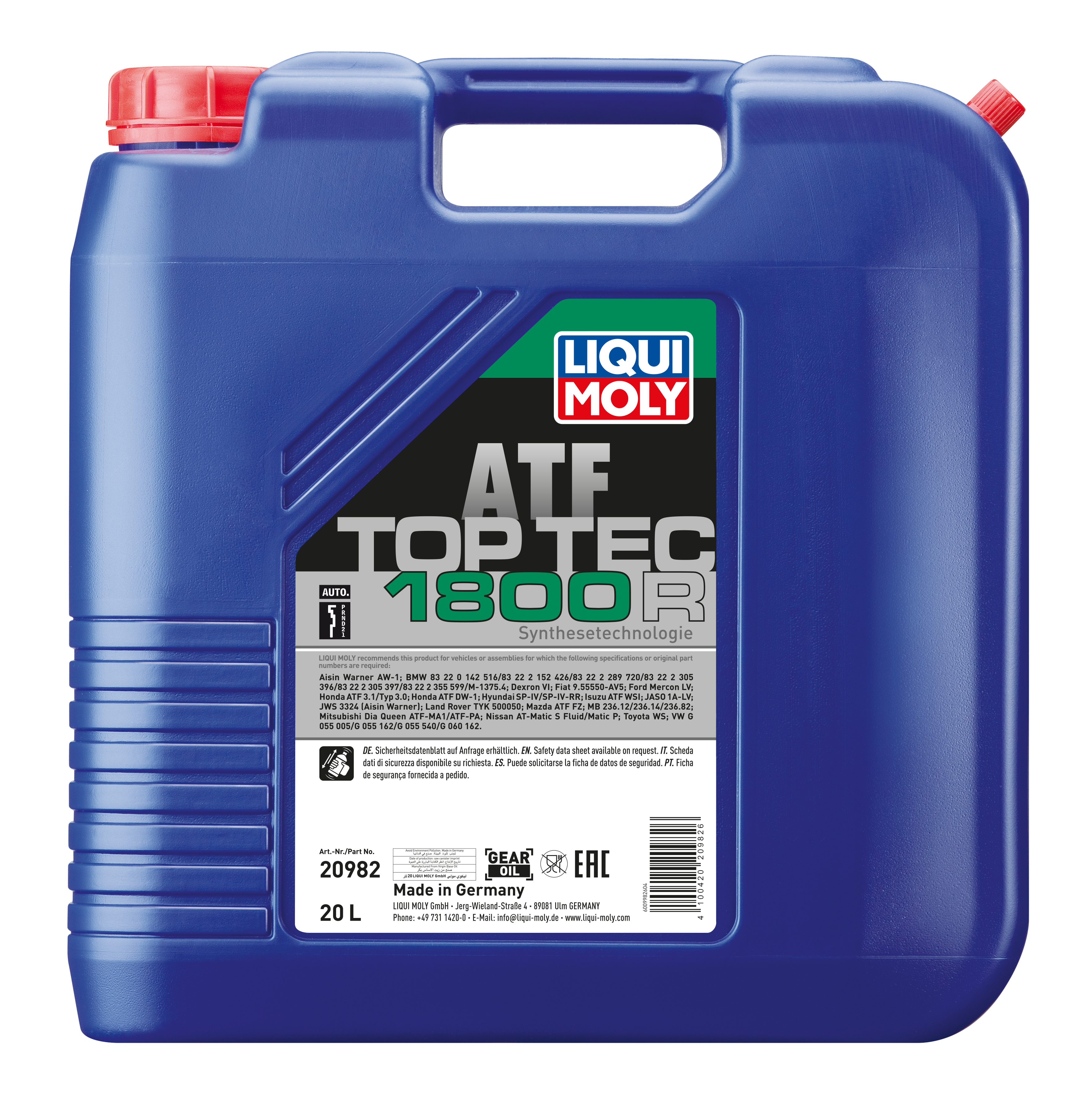 Liqui Moly Top Tec ATF 1800 R - 20 Litres