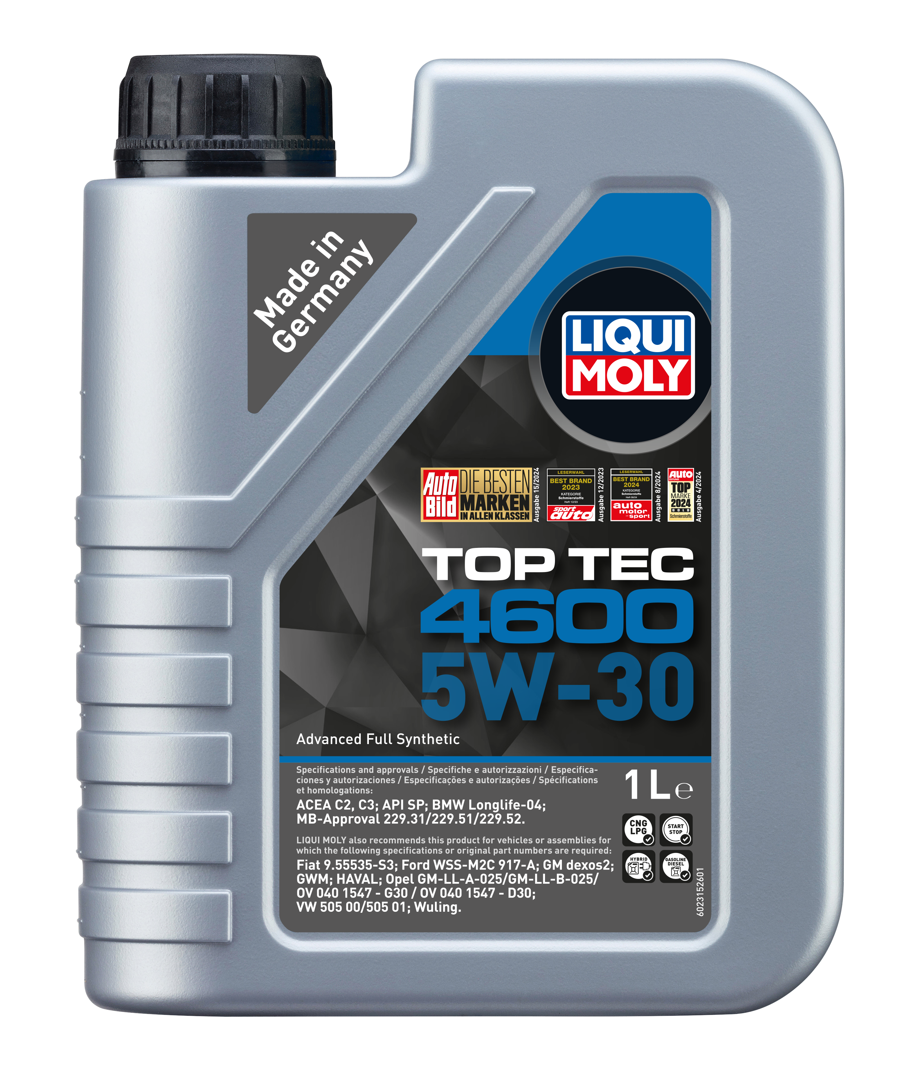 Liqui Moly Top Tec 4600 Engine Oil 5W-30 - 1 Litre