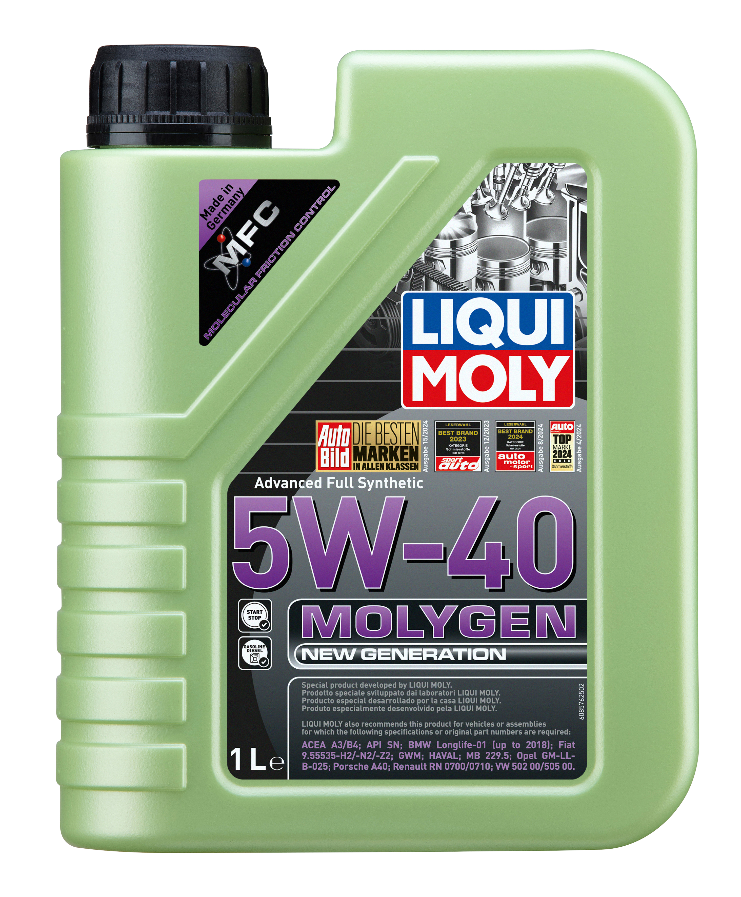 Liqui Moly Molygen New Generation Engine Oil 5W-40 - 1 Litre