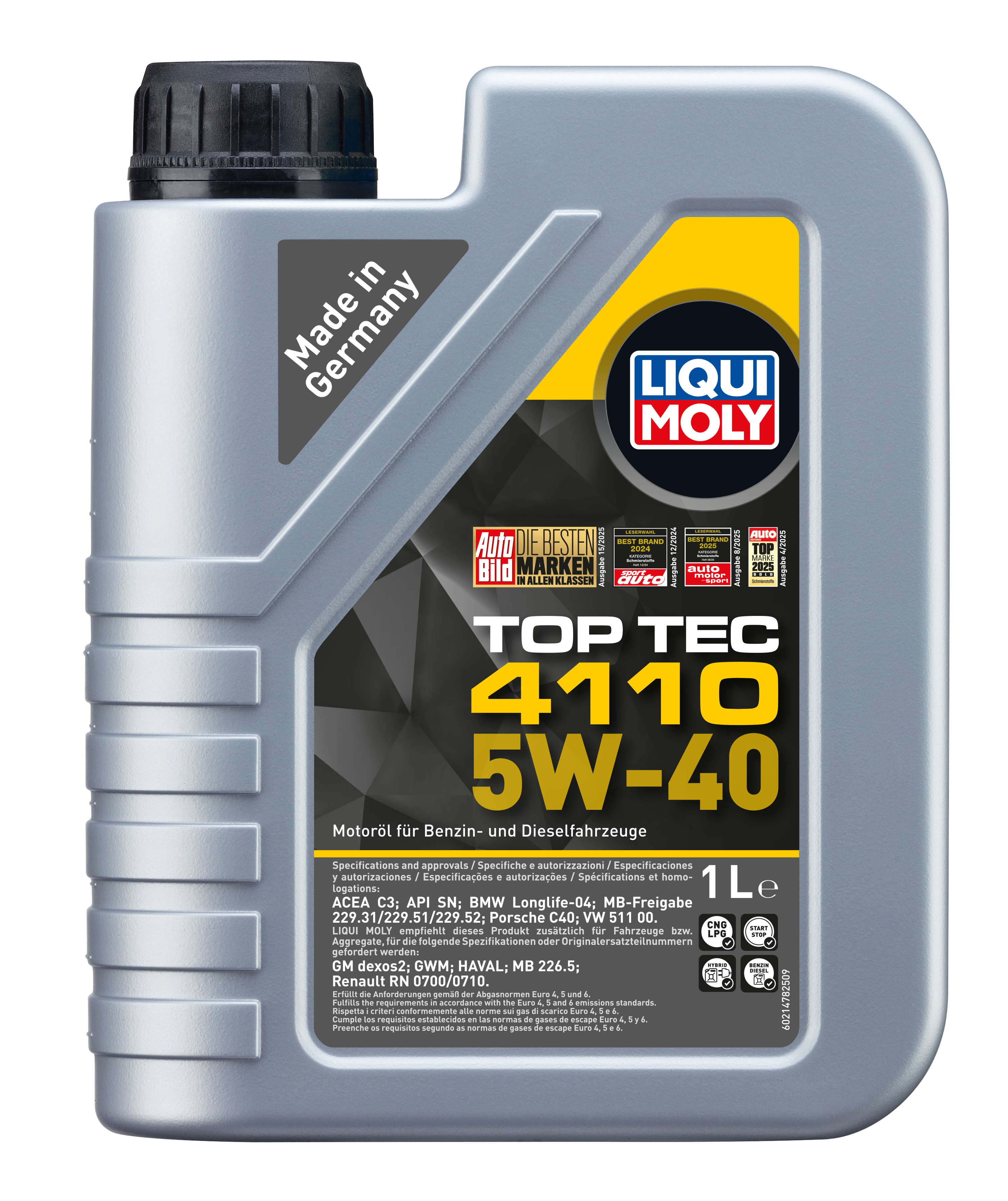 Liqui Moly Top Tec 4110 Engine Oil 5W-40 - 1 Litre