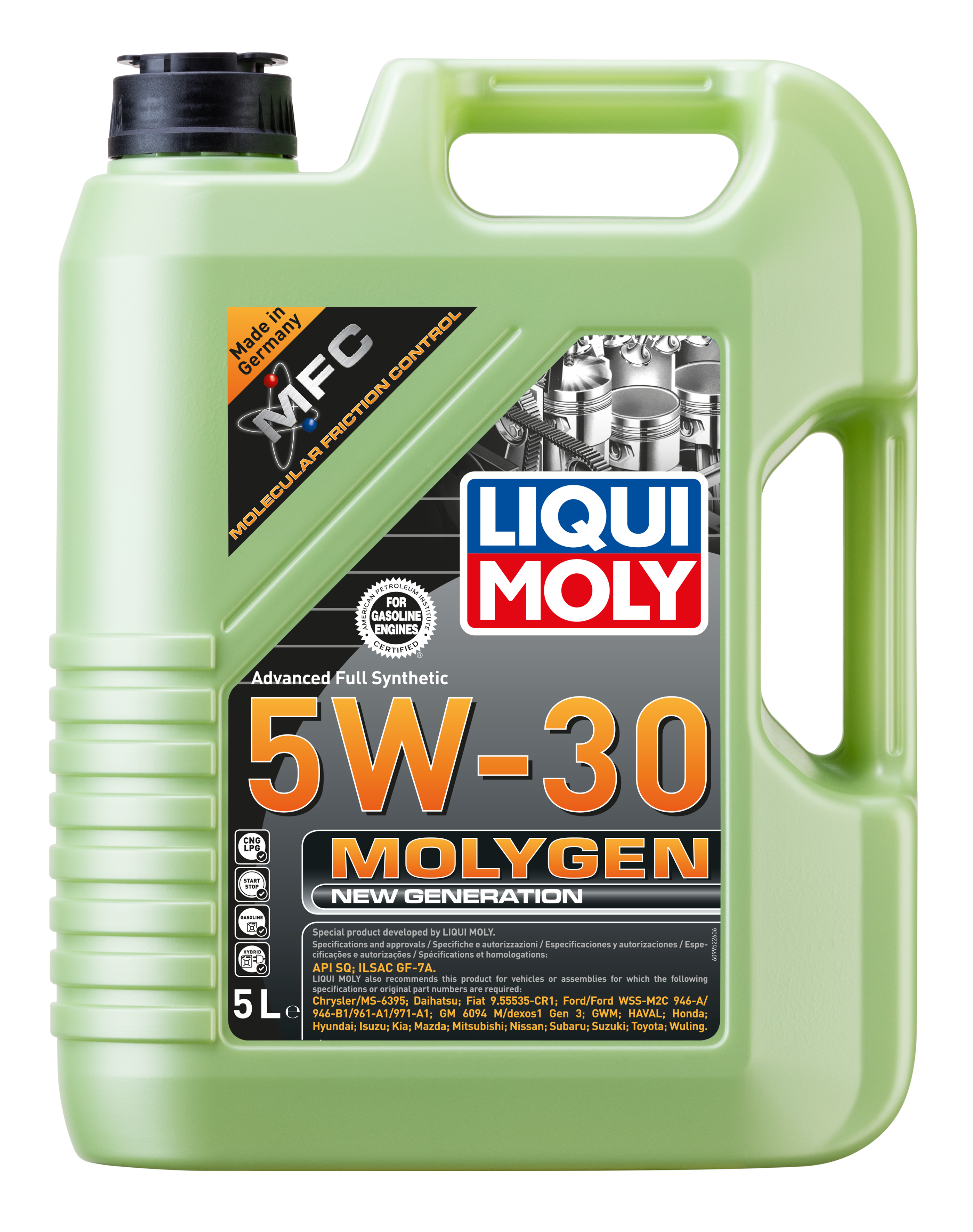 Liqui Moly Molygen New Generation Engine Oil 5W-30 - 5 Litres