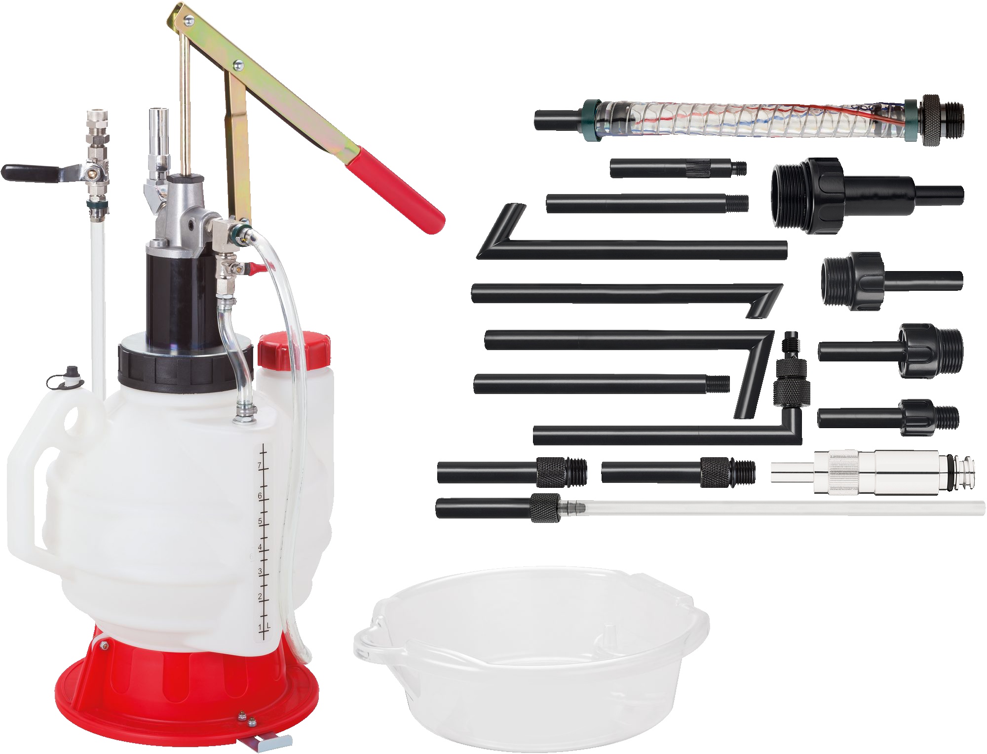 Liqui Moly workshop tool, transmission oil filling unit, durable and easy-to-use for automotive maintenance.